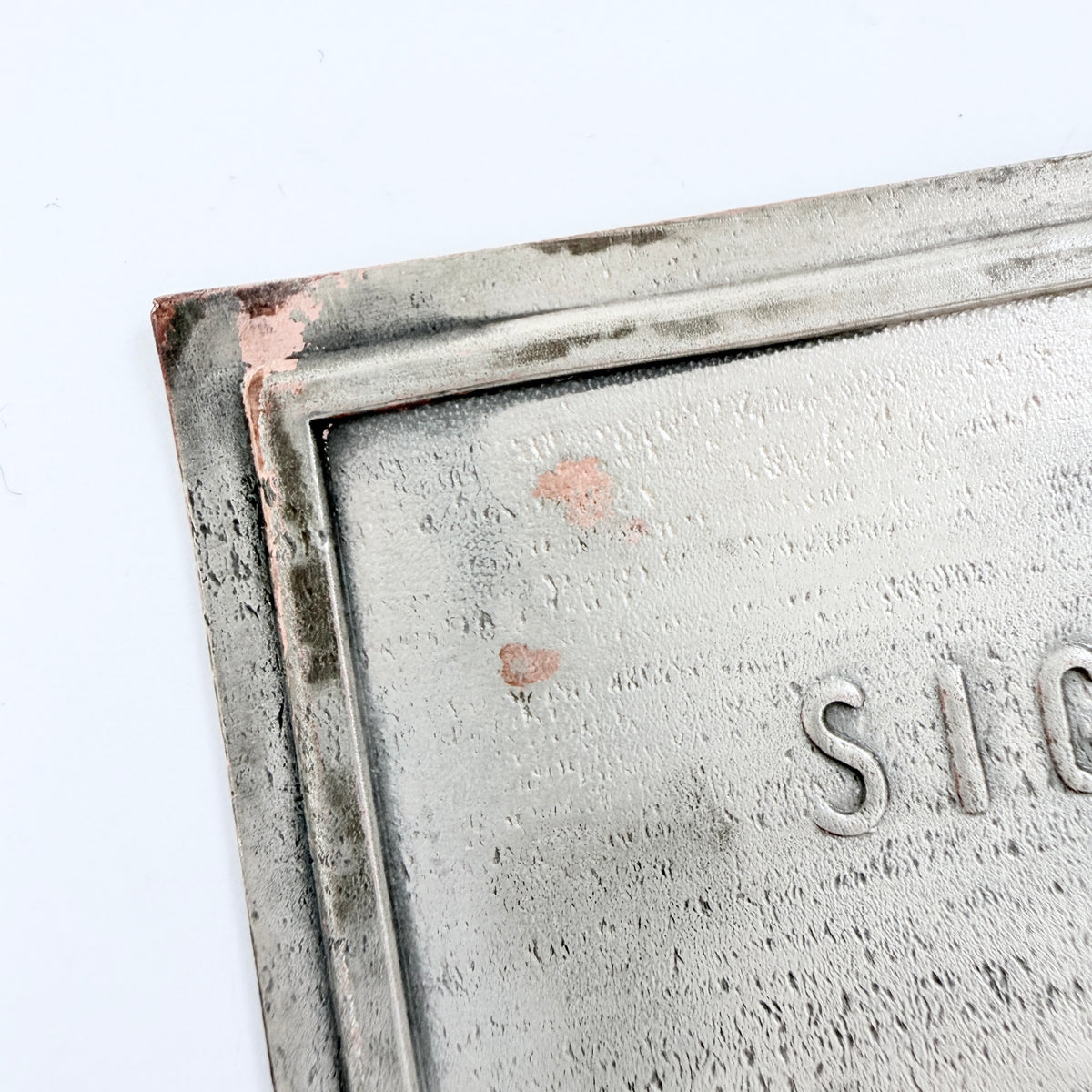 Ateljé Stigbert, Sweden ca 1950. Vintage Metal Jewelry Shop Display Sign.