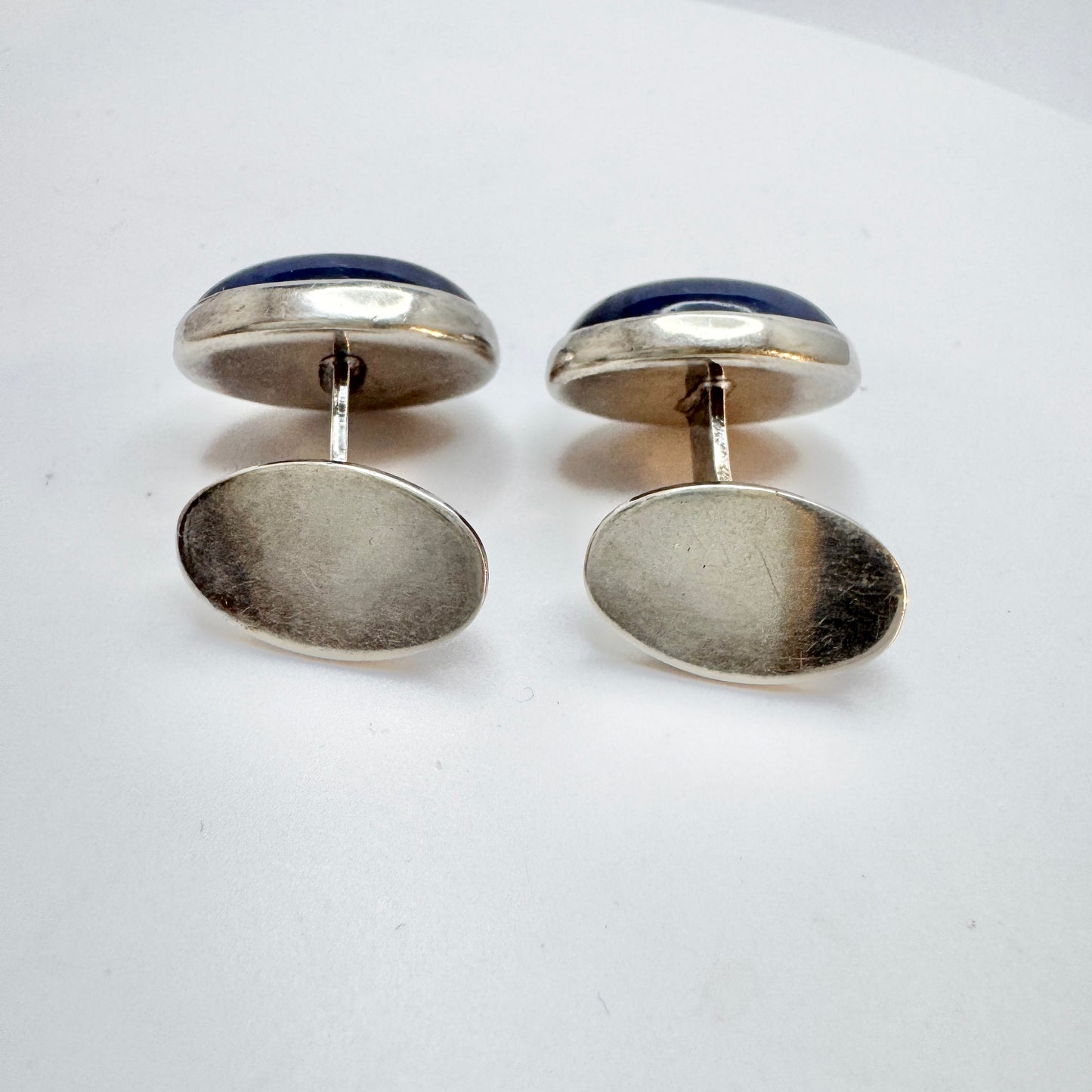 Svedlings, Sweden 1972. Vintage Solid Silver Bergslagen-stone Cufflinks