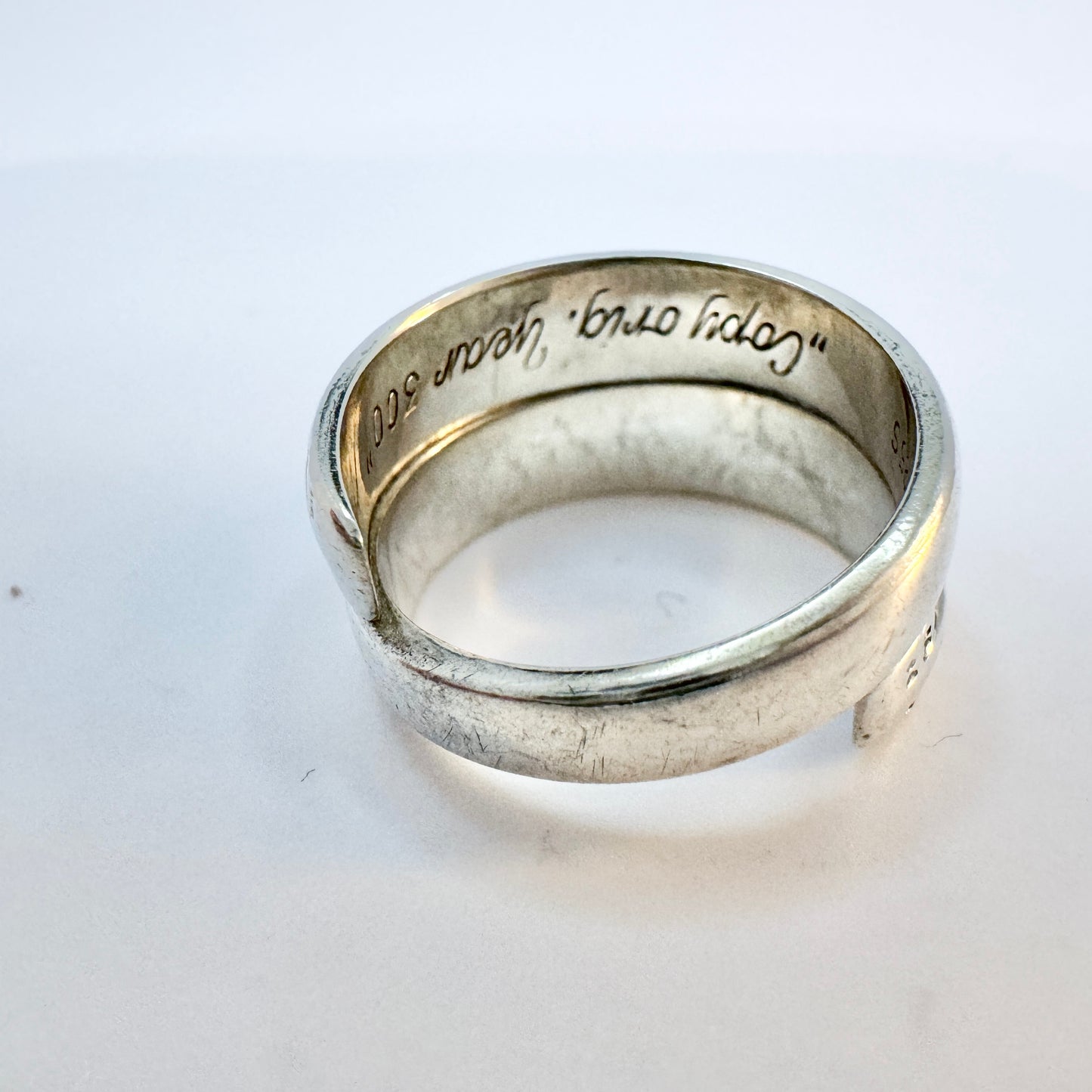 David-Andersen, Norway. Vintage Sterling Silver Viking Copy Ring.