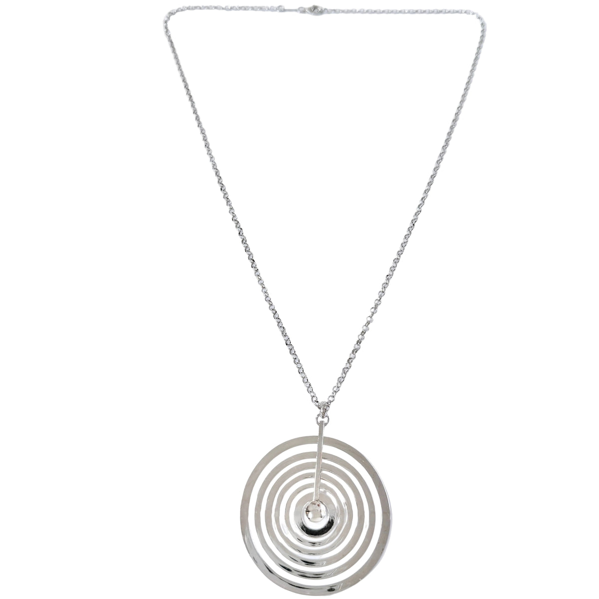 Tapio Wirkkala for Kultakeskus Finland Sterling Pendant Necklace. "Silver Moon"