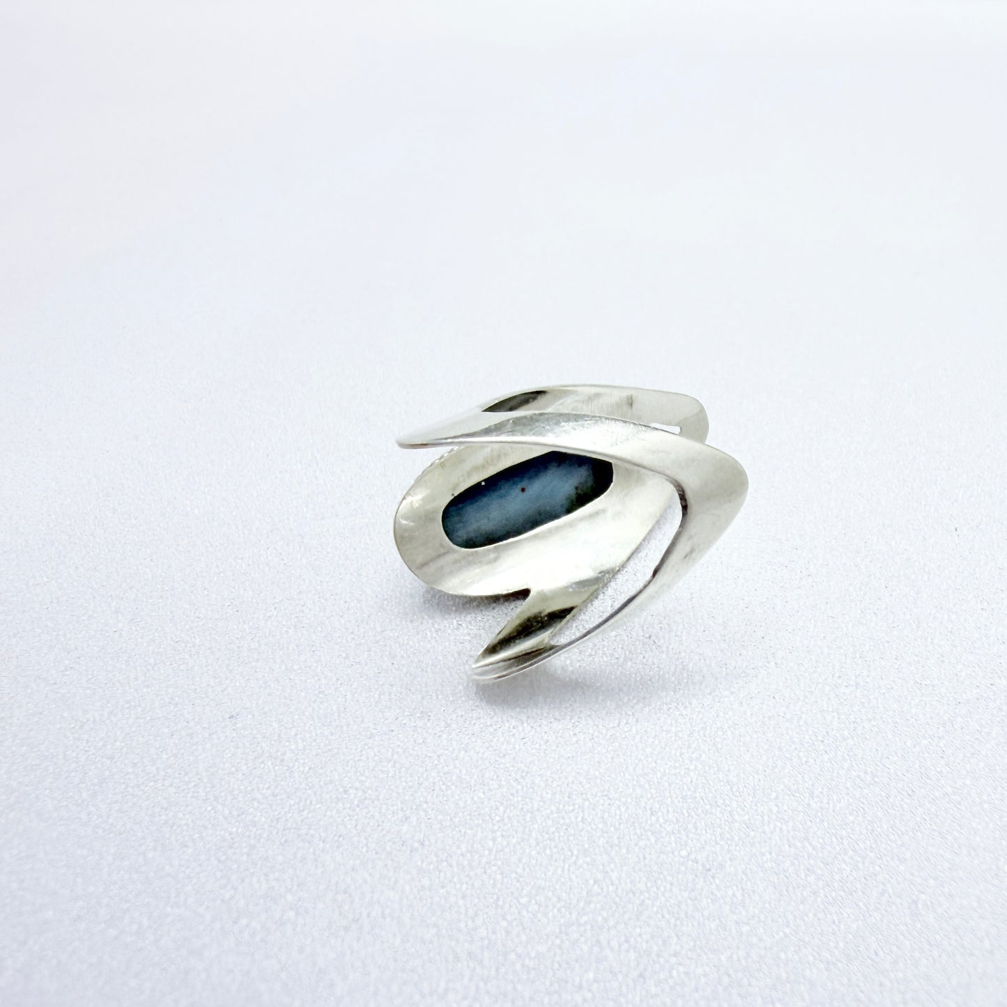 Sweden. Vintage Sterling Silver Bergslagen-stone Ring.
