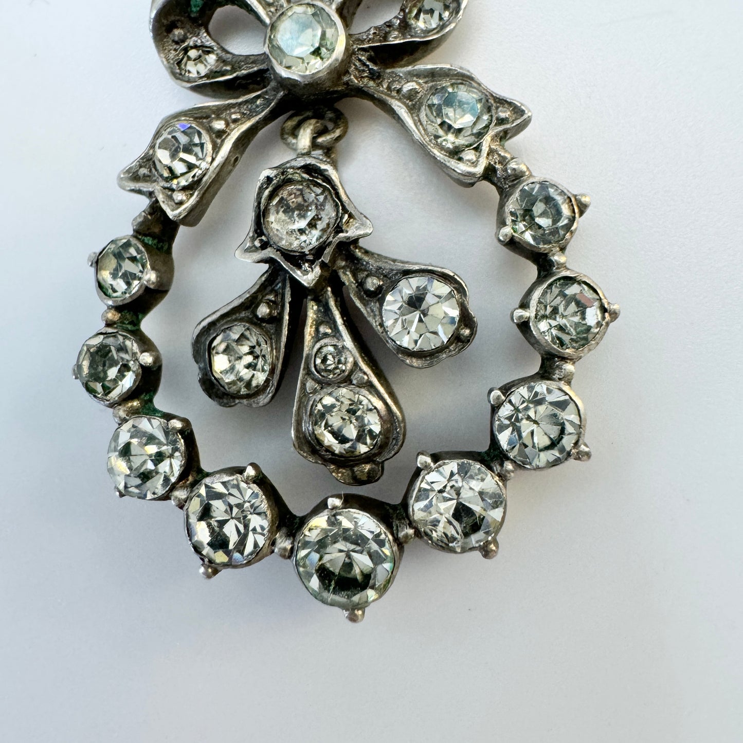 Bremer Silberwarenfabrik, Germany c 1920-30s. Solid 830 Silver Paste Stone Pendant