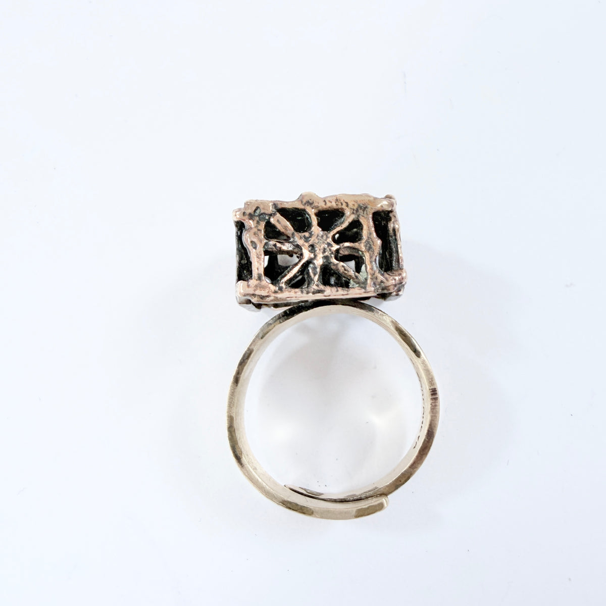 Pentti Sarpaneva, Finland. Vintage 1970s Bronze Ring. Design Pitsi