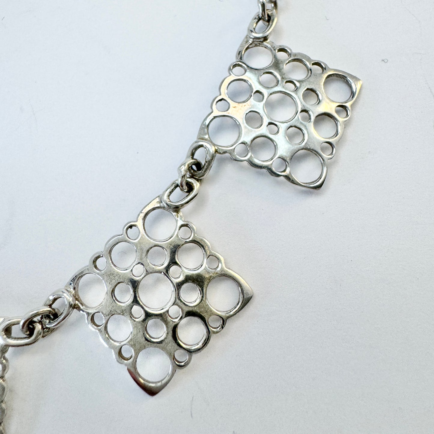 Liisa Vitali for Kultakeskus, Finland Vintage Sterling Silver Necklace