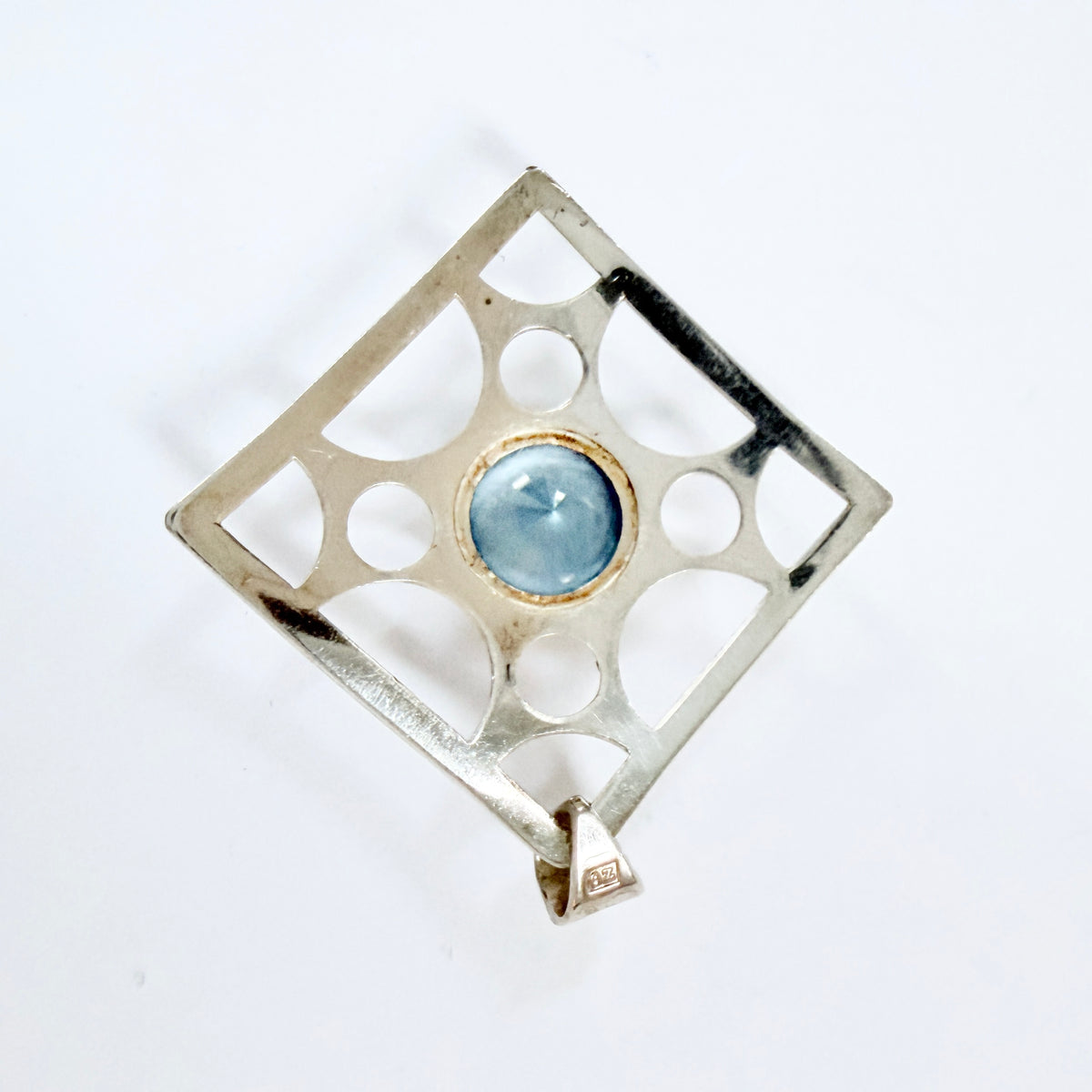 Brofod, Sweden 1974. Vintage Solid Silver Synthetic Spine. Pendant.
