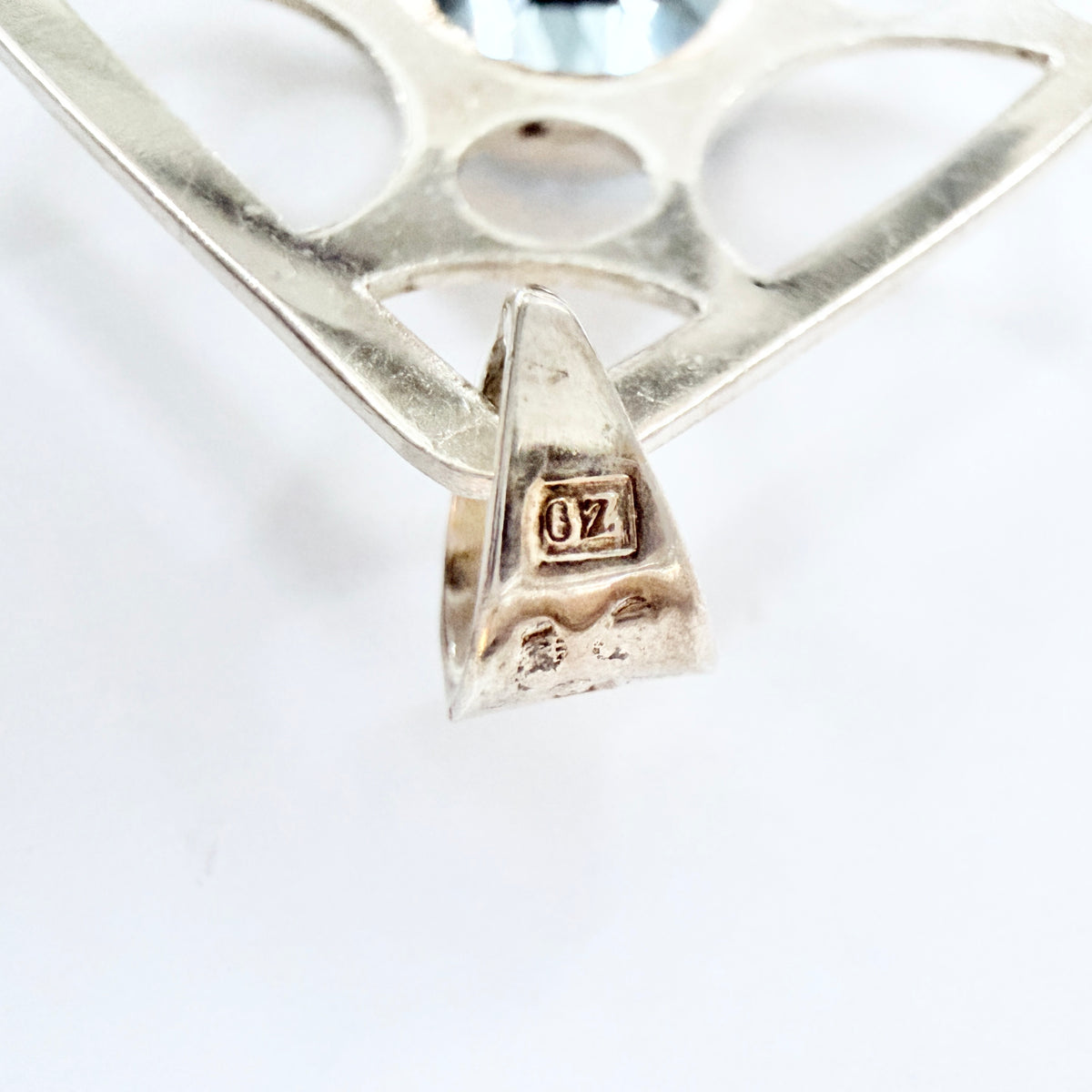 Brofod, Sweden 1974. Vintage Solid Silver Synthetic Spine. Pendant.