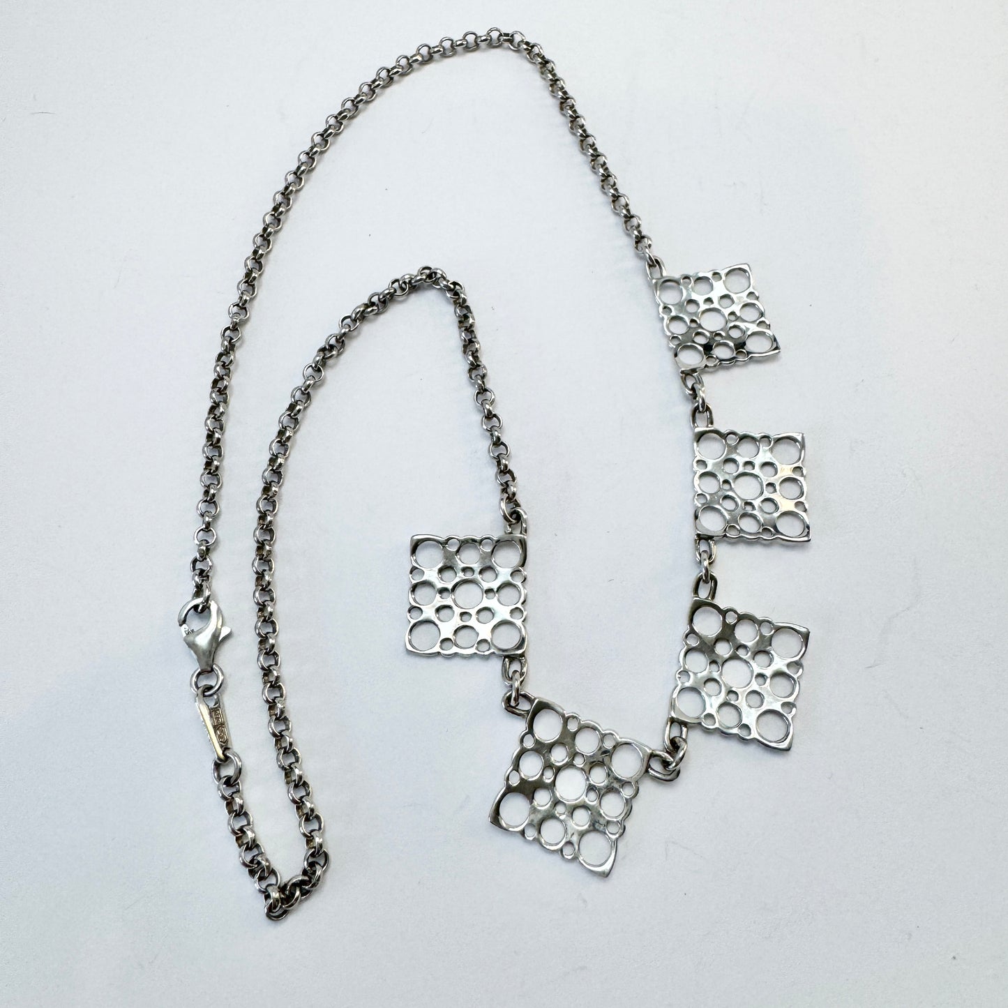 Liisa Vitali for Kultakeskus, Finland Vintage Sterling Silver Necklace