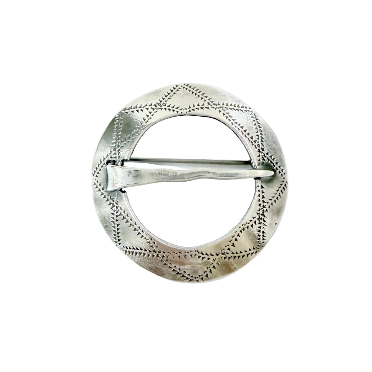 Kalevala Koru, Finland 1977. Vintage Sterling Silver Viking-style Brooch.