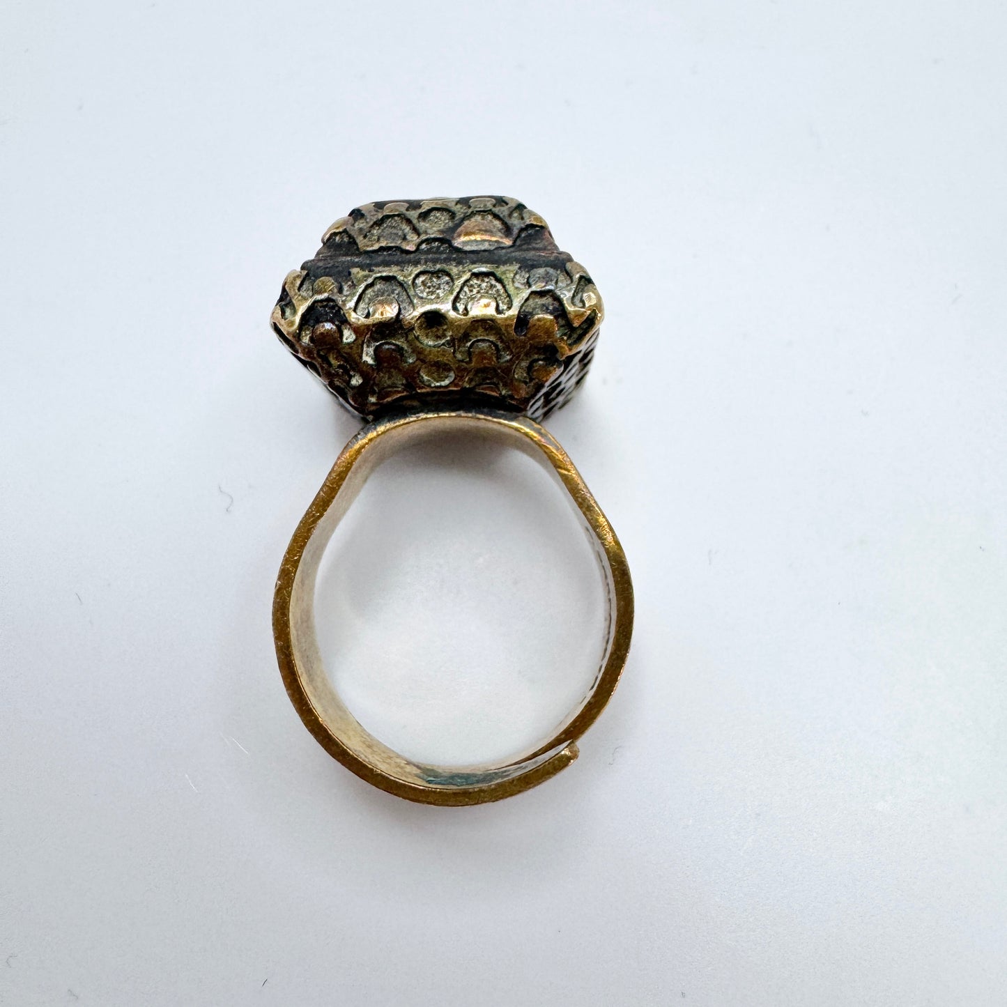 Pentti Sarpaneva, Finland 1970s. Vintage Bronze Ring. Signed.