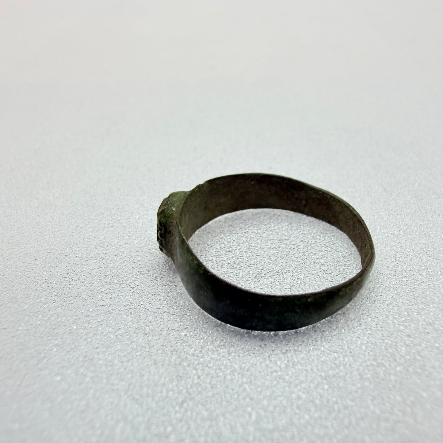 Antique Ancient Bronze Ring. Missing Stone