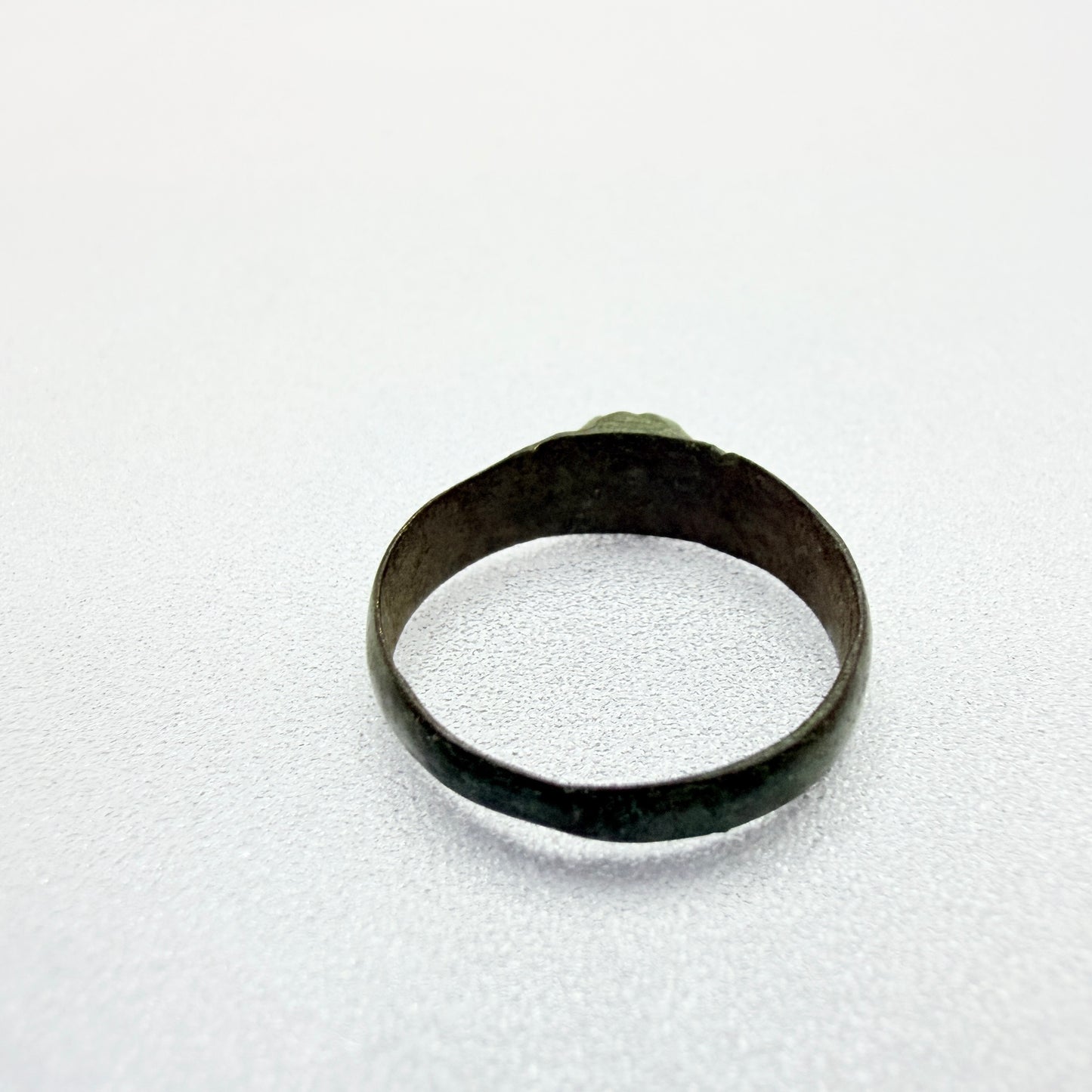 Antique Ancient Bronze Ring. Missing Stone