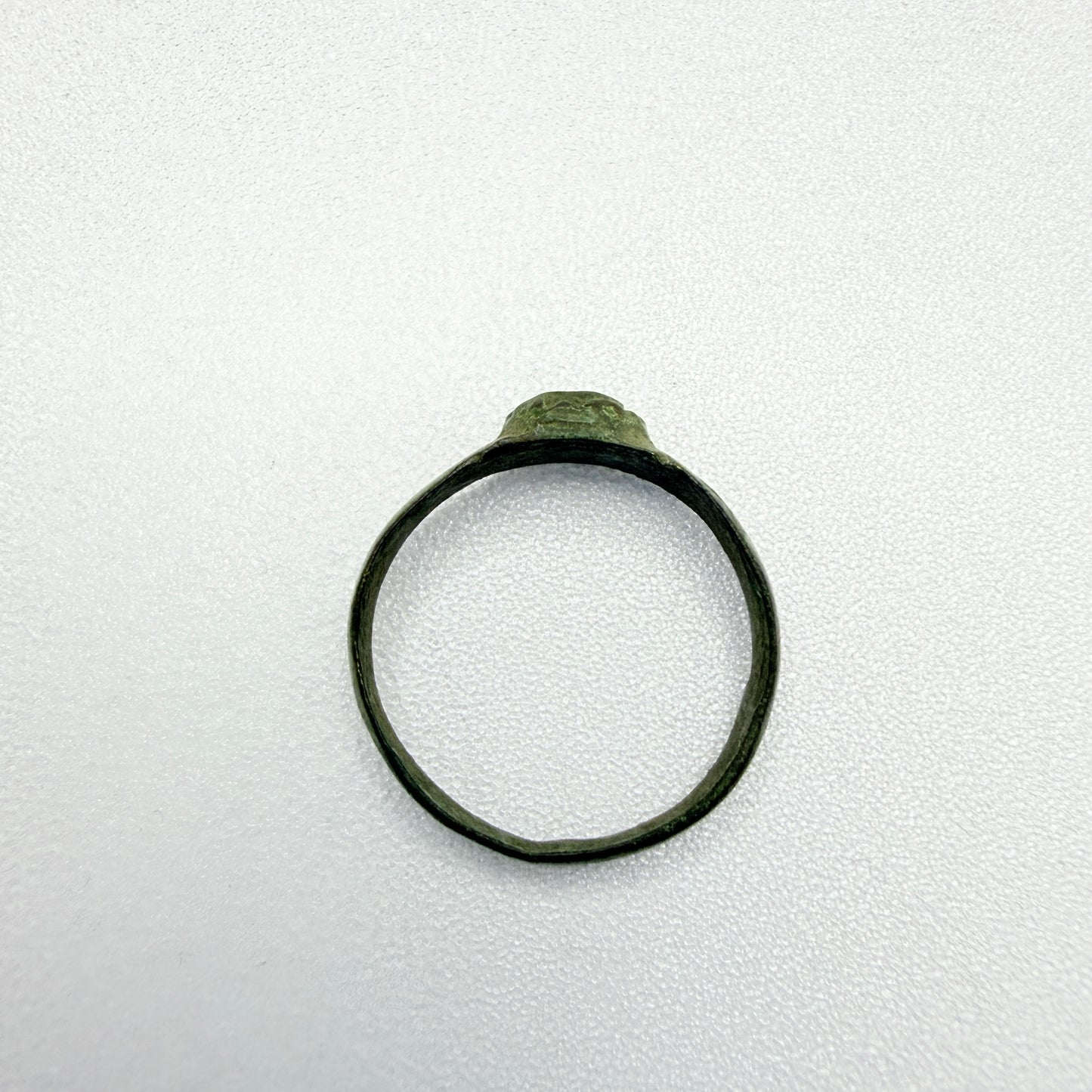 Antique Ancient Bronze Ring. Missing Stone