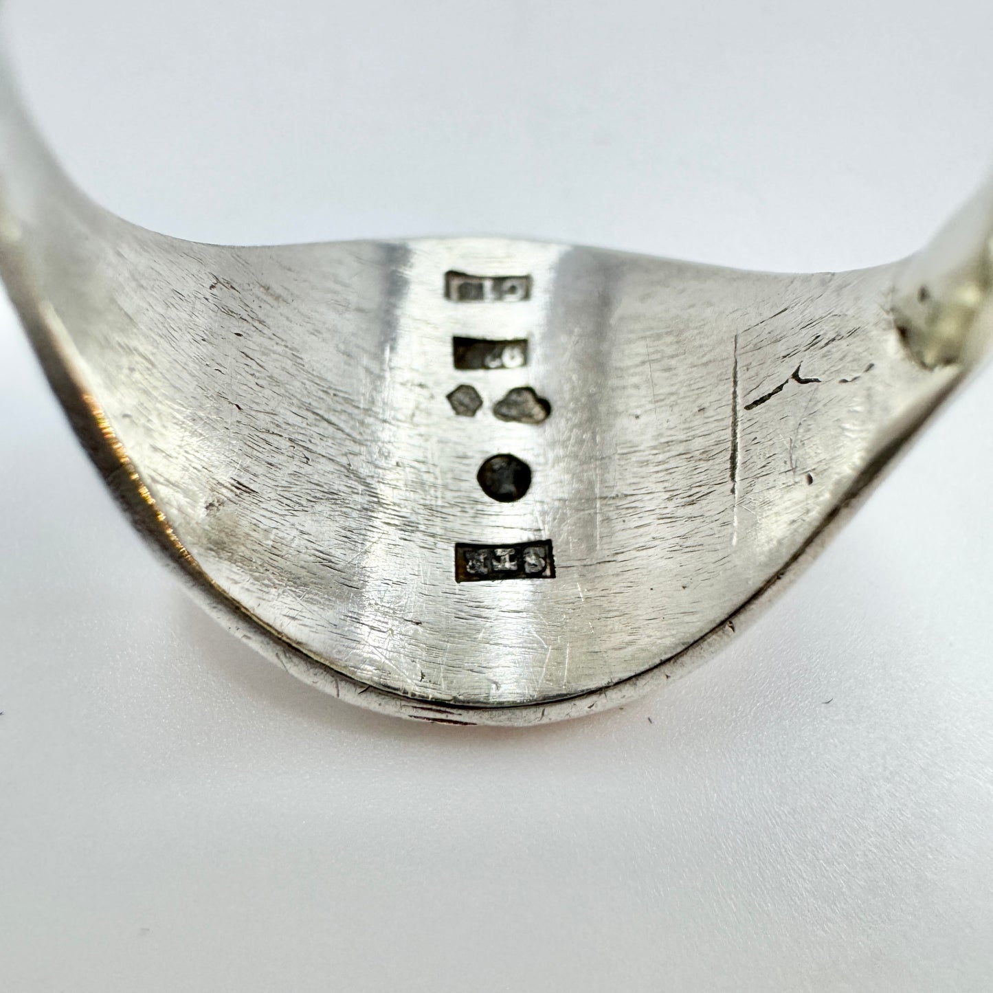 Hans Strömdahl, Sweden 1977. Vintage Sterling Silver Viking Copy Ring.