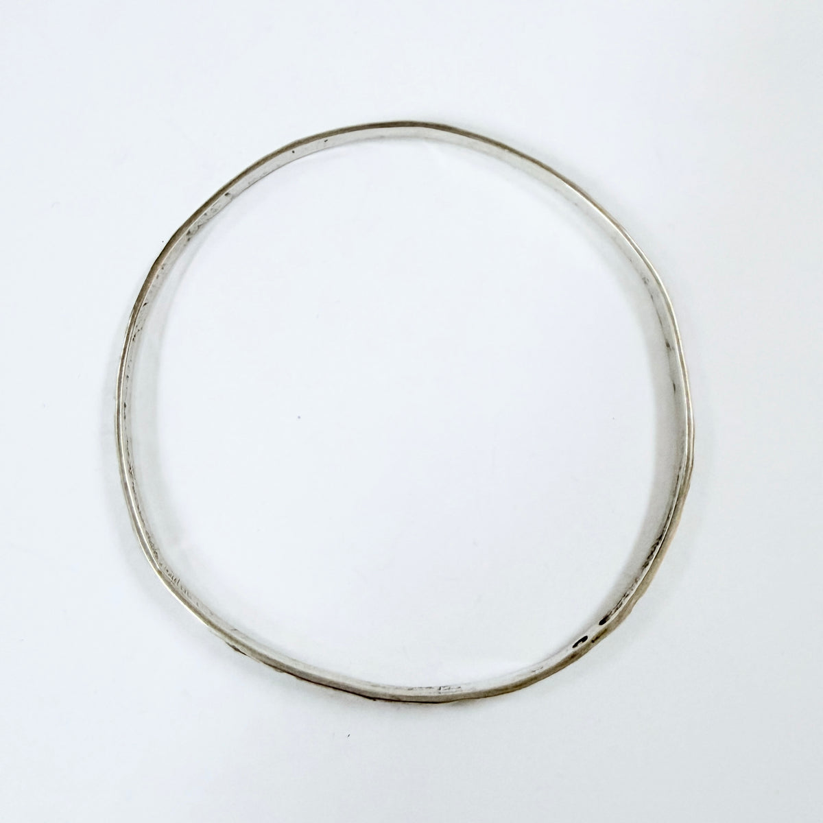 Warzaw, Poland 1960-70s. Vintage Solid Silver Bangle Bracelet.