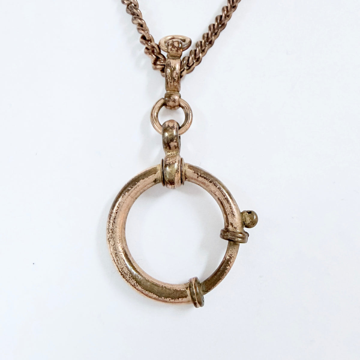 Antique Gold Doublé Watch Chain in Necklace Length.