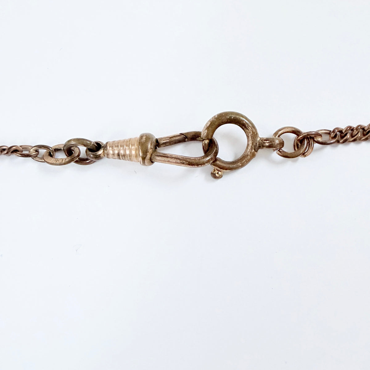 Antique Gold Doublé Watch Chain in Necklace Length.