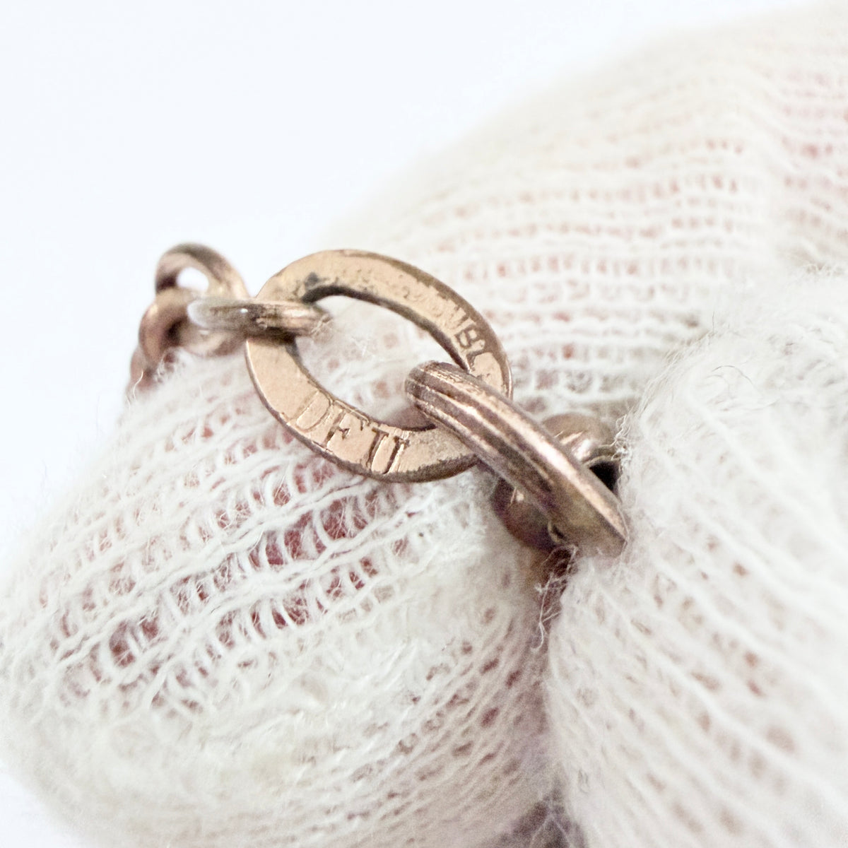 Antique Gold Doublé Watch Chain in Necklace Length.