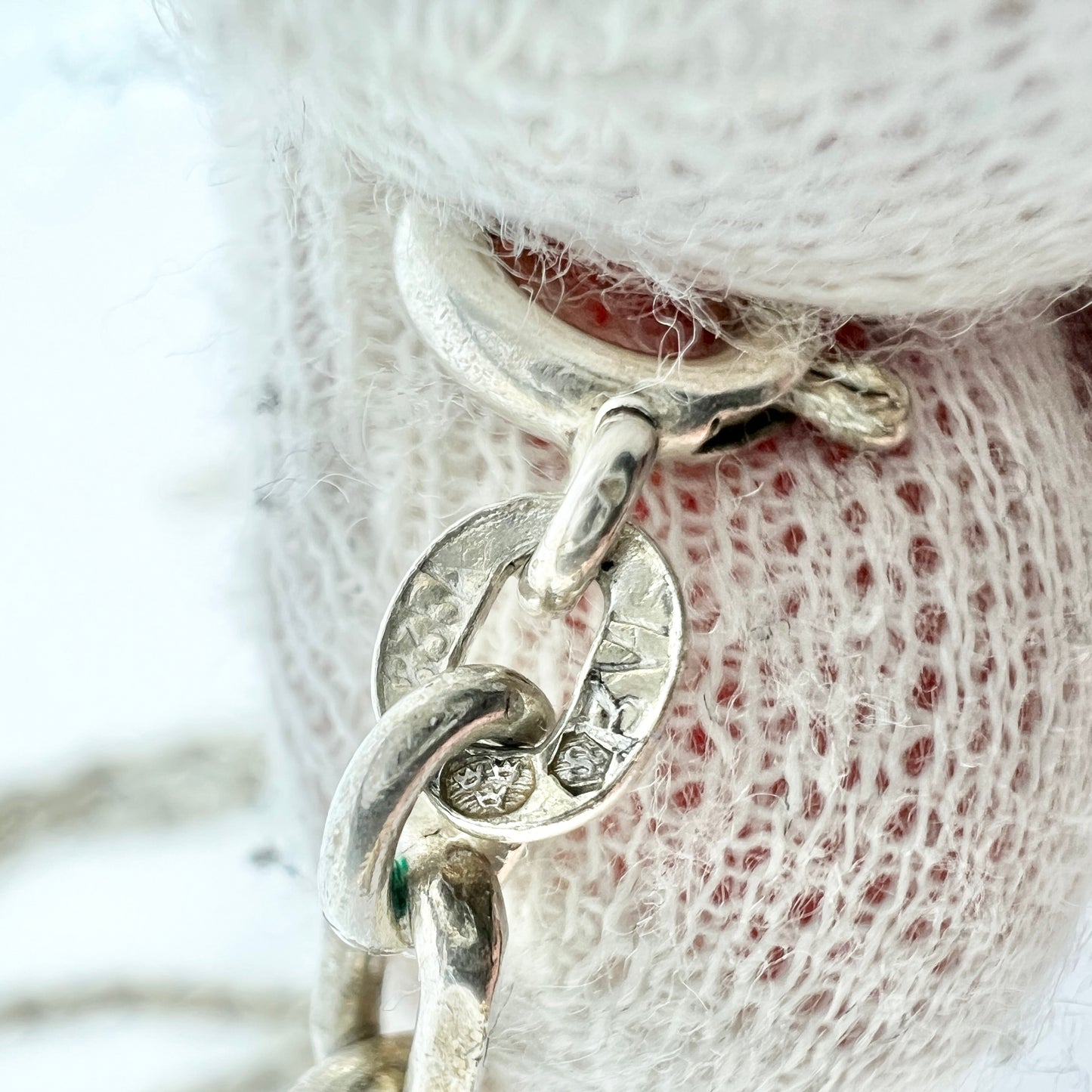 Vicenza, Italy. Vintage 27 inch Solid Silver Chain Necklace.