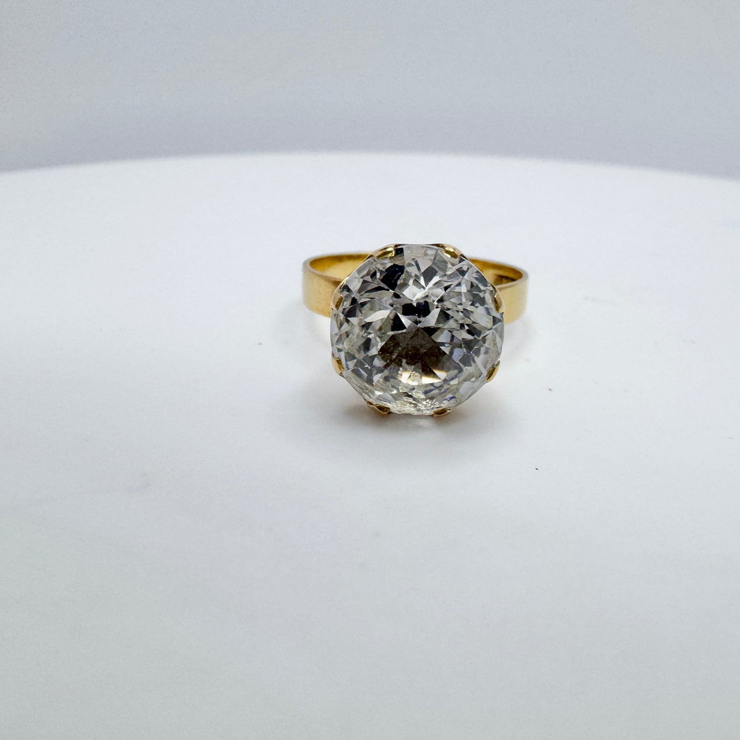 Bengt Hallberg, Sweden 1969. Vintage 18k Gold Rock Crystal Ring