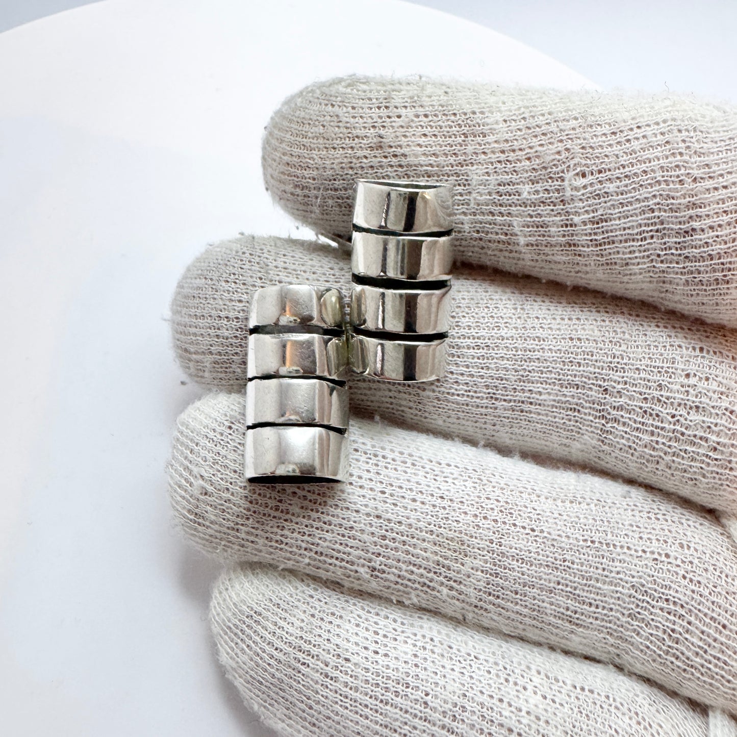 Den Danske Ella Hansen, Sweden 1946. Vintage Sterling Silver Cufflinks.