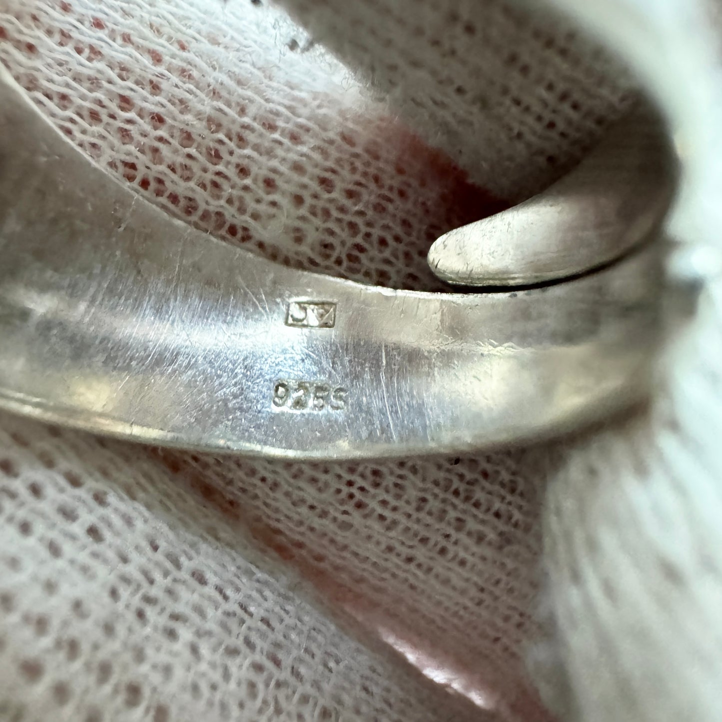 Denmark 1960-70s. Bold Sterling Silver Hardstone Ring.