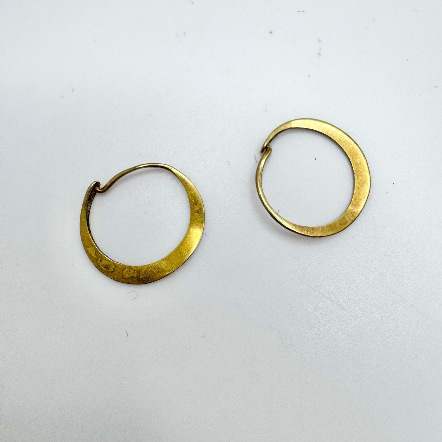 Sweden year 1875. Antique Victorian 18k Gold Earrings.