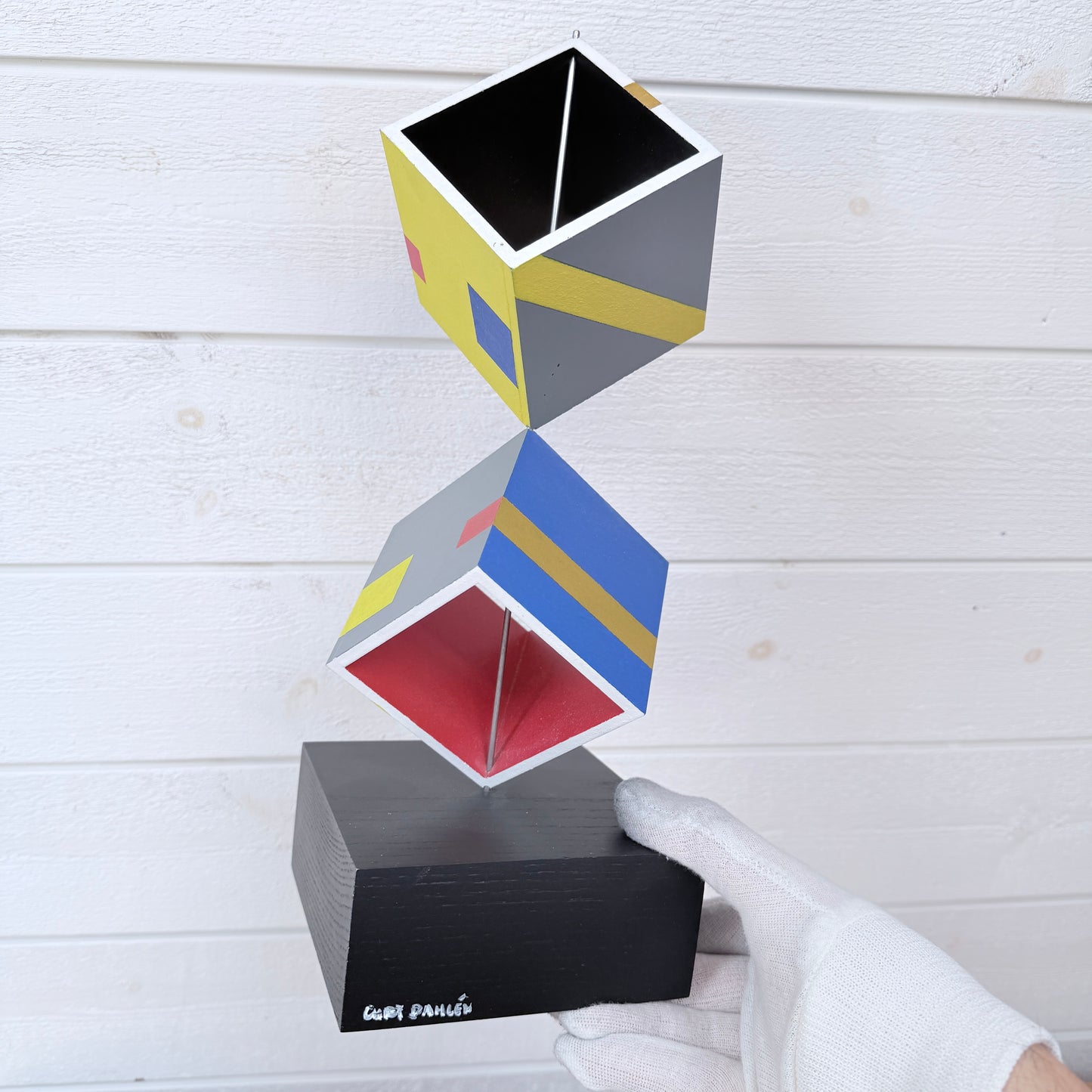 Curt Dahlén, Sweden. Vintage Sculpture. "Poly 11" year 1996. Signed.