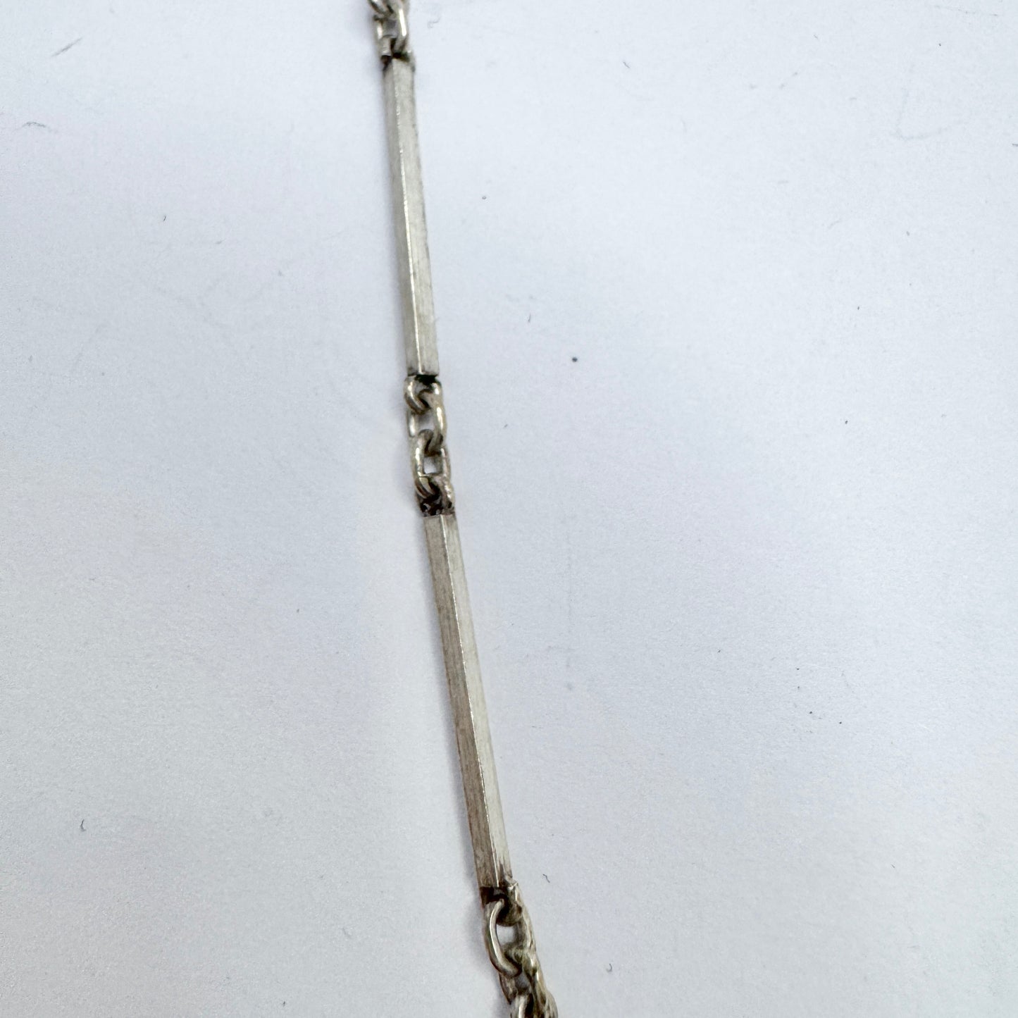 Ateljé Stigbert, Sweden 1948. Vintage Sterling Silver Link Necklace.