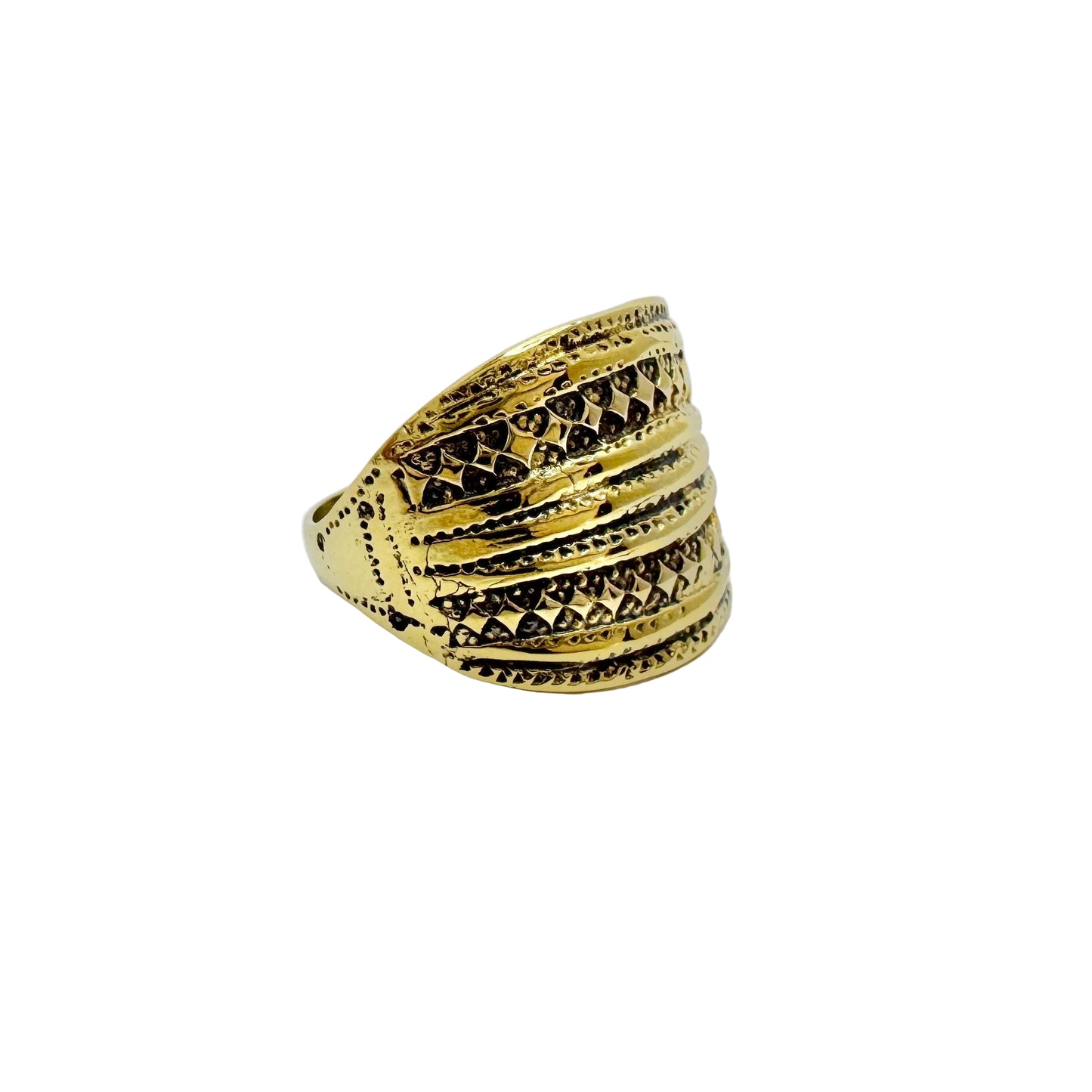 Vintage Sterling Silver Viking Copy Men´s Ring.