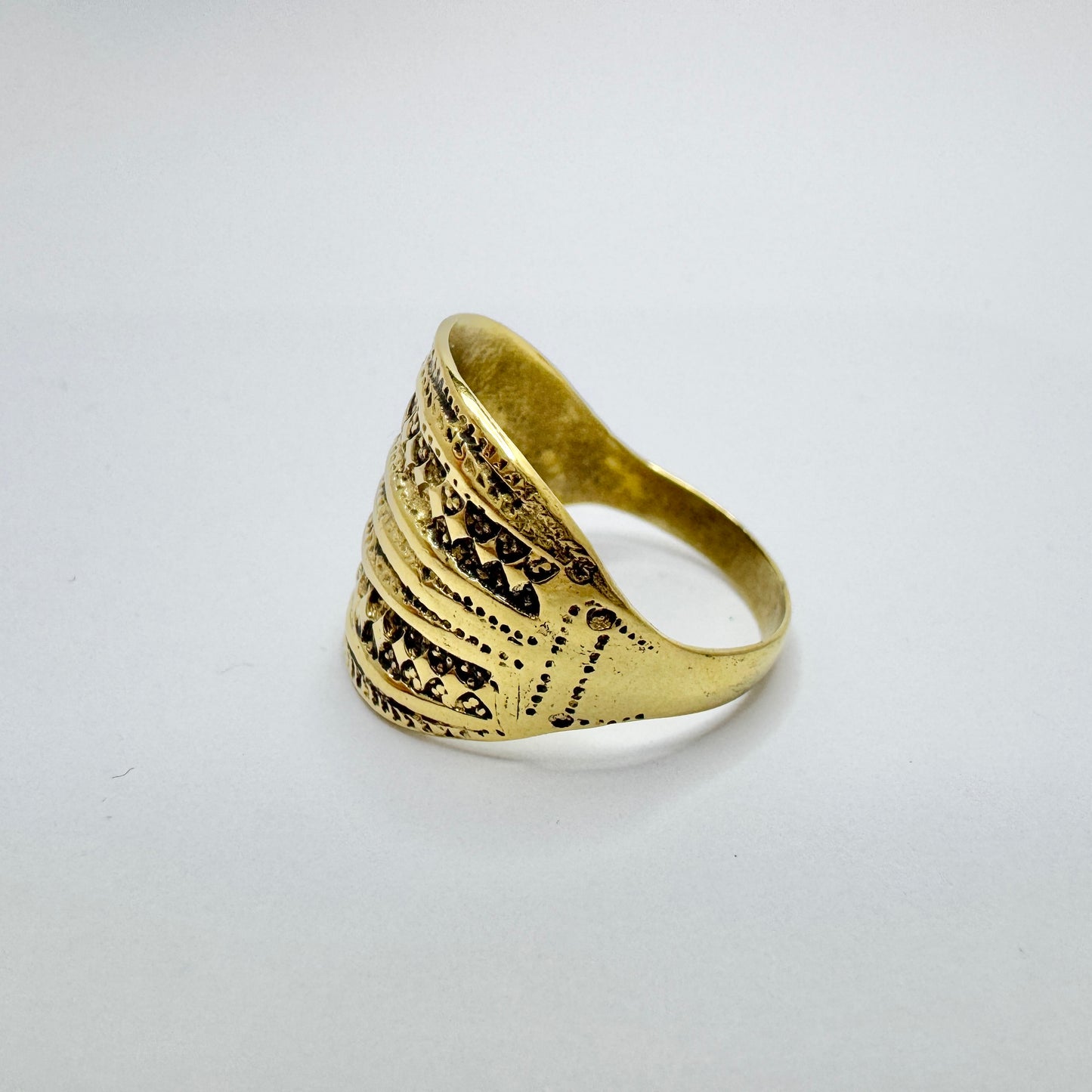 Vintage Sterling Silver Viking Copy Men´s Ring.