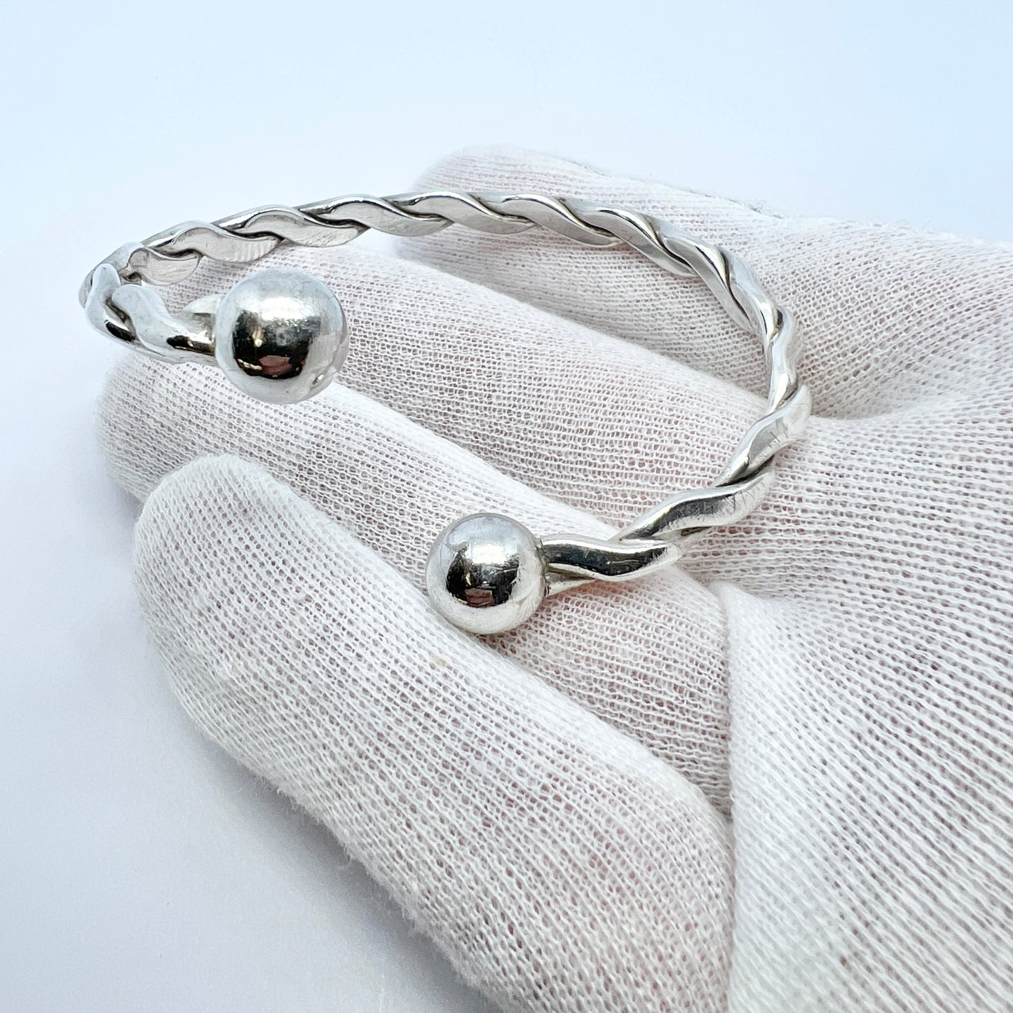 Alton, Sweden 1972. Vintage Sterling Silver Bangle Bracelet.