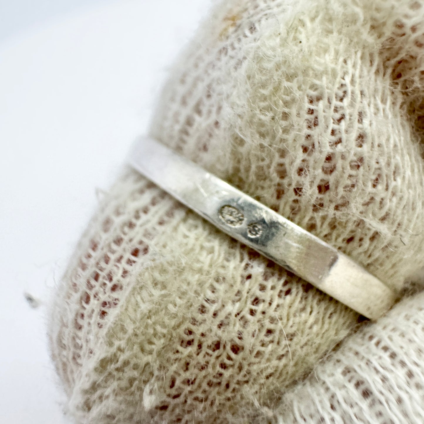 Sweden ca 1960. Vintage 835 Chrysoprase Ring.