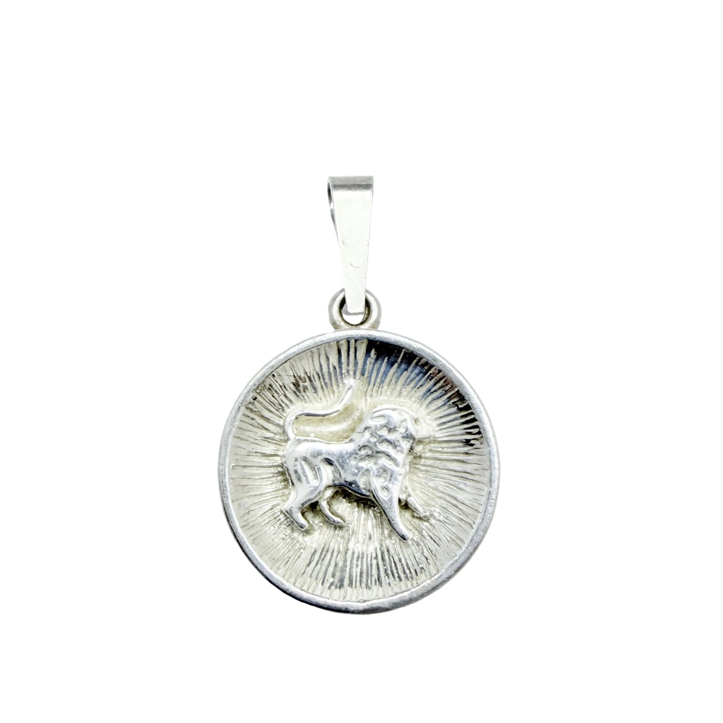 Herman Siersbøl, Denmark. Vintage Sterling Silver Zodiac Leo Pendant.