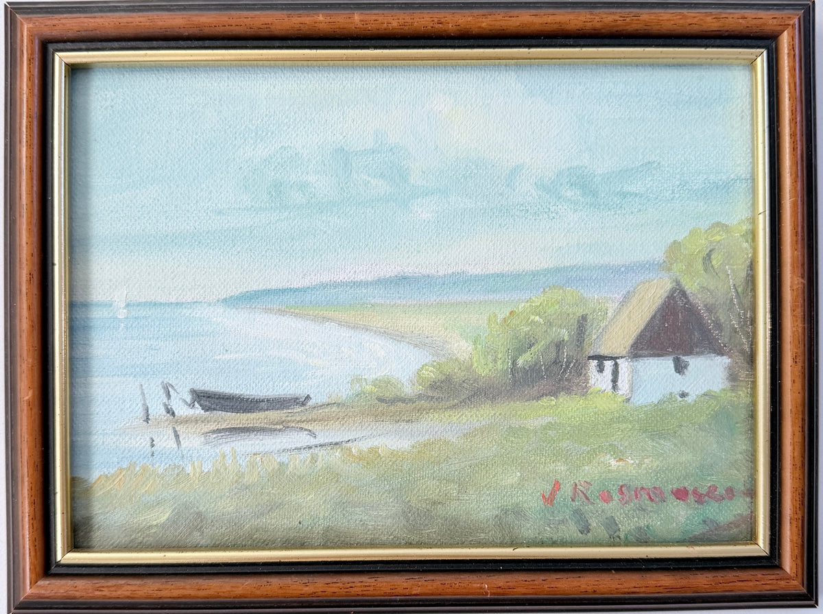 Viktor Rasmussen, Denmark. Vintage Original Oil Painting.