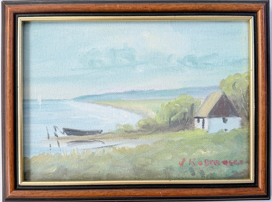 Viktor Rasmussen, Denmark. Vintage Original Oil Painting.