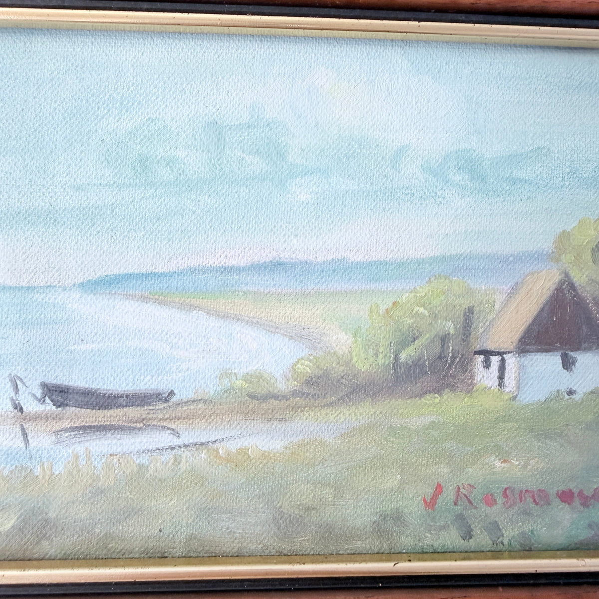 Viktor Rasmussen, Denmark. Vintage Original Oil Painting.