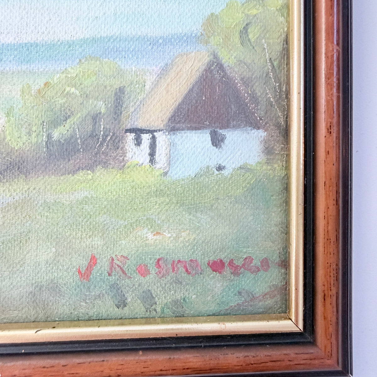 Viktor Rasmussen, Denmark. Vintage Original Oil Painting.
