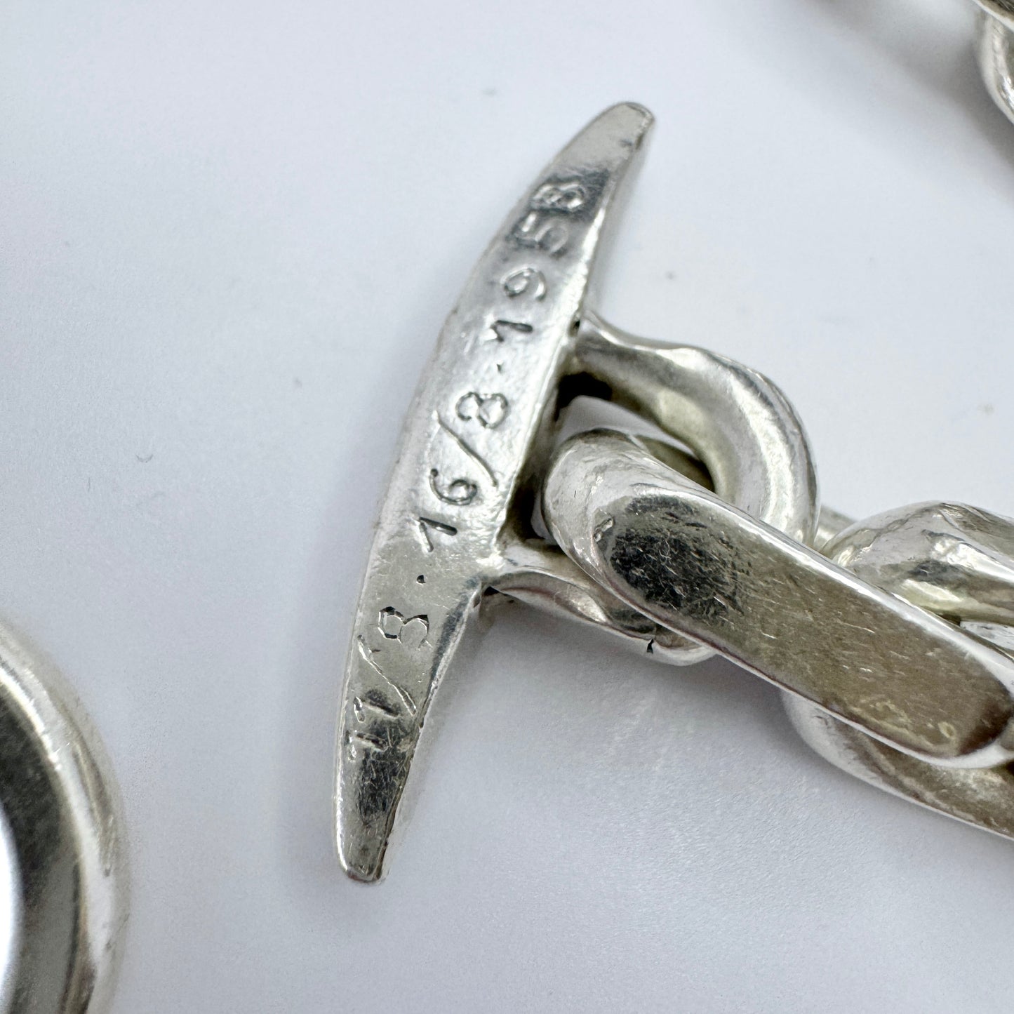 Frantz Hingelberg, Denmark 1958. Chunky Vintage Sterling Silver Bracelet.