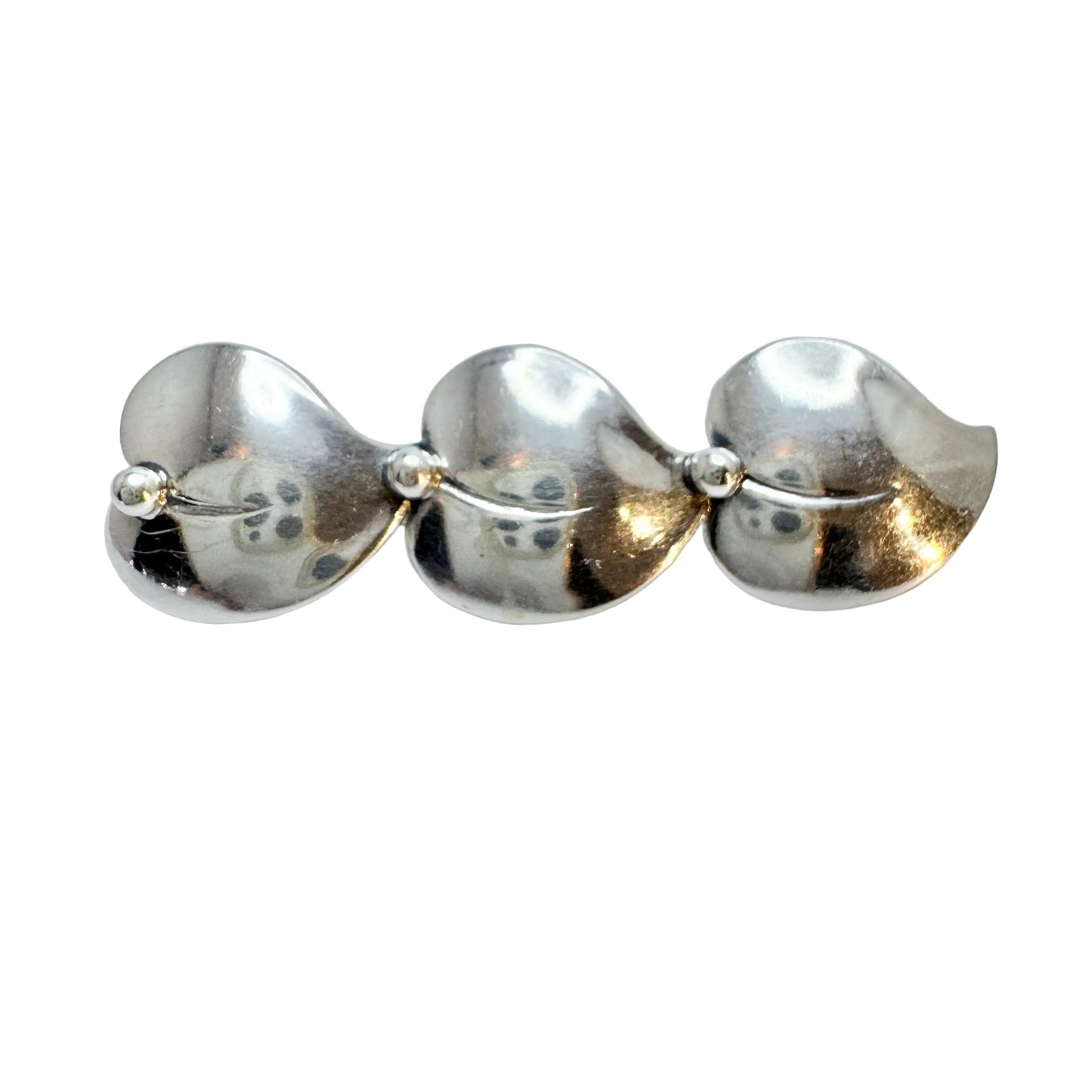 Hugo Grün, Denmark 1940s. Solid Silver Brooch.