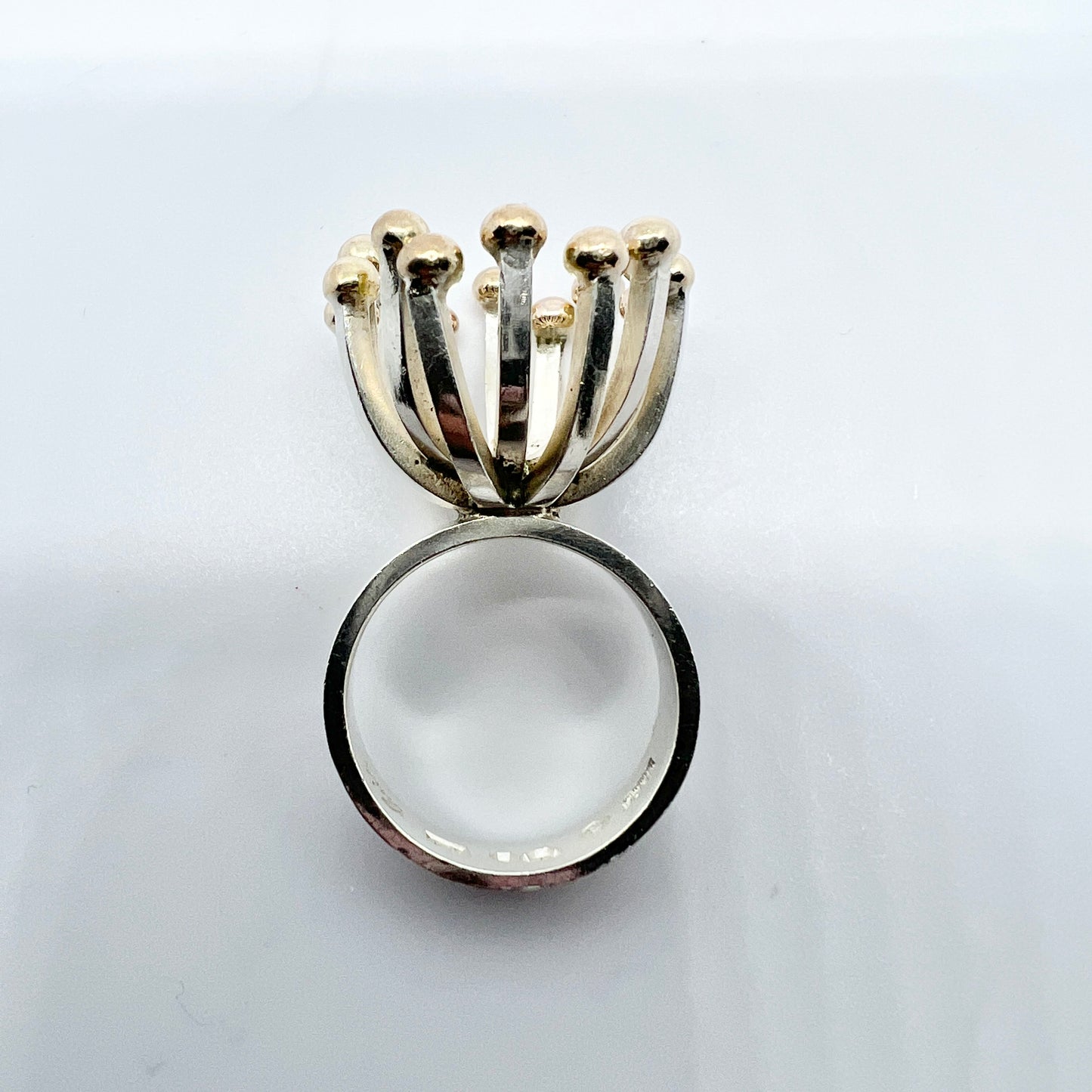 Cecilia Johansson, Sweden 1973. Vintage Sterling Silver Ring. Signed.