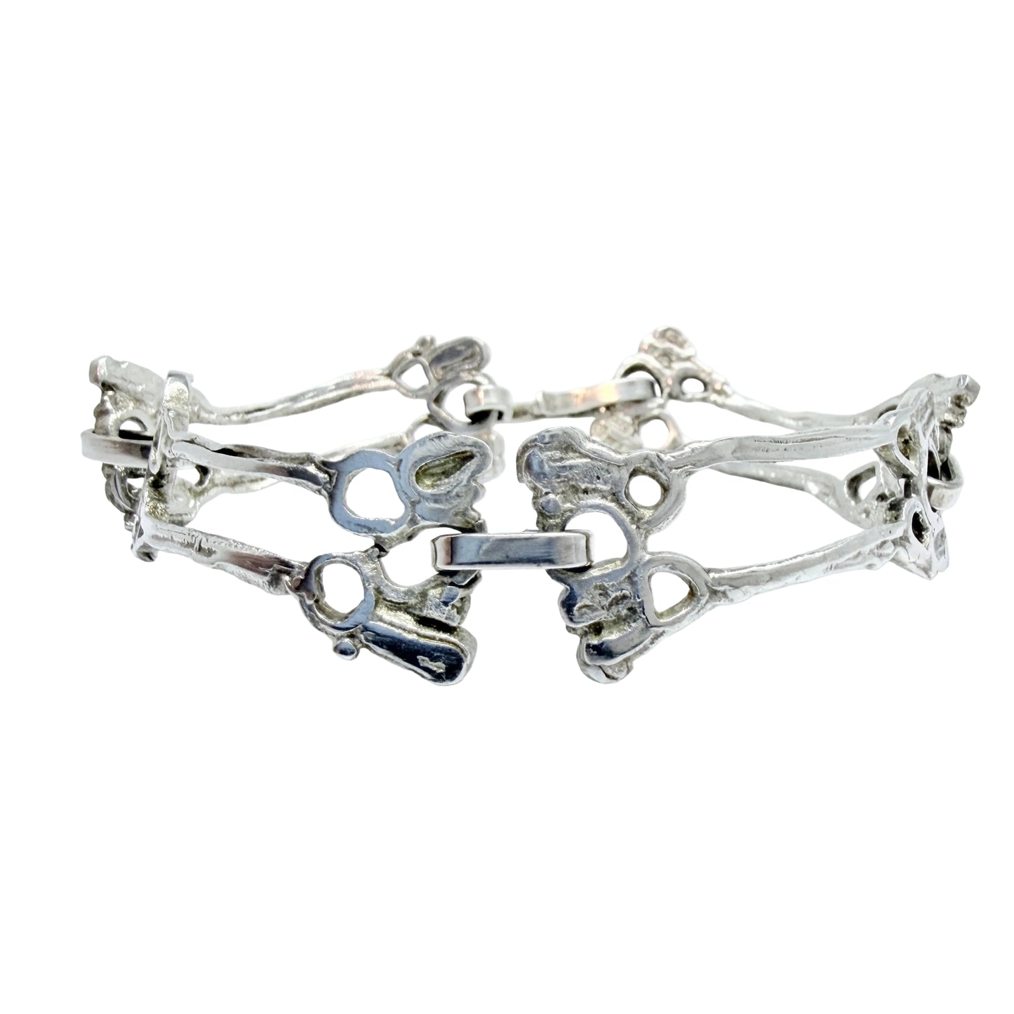 Lars Arby, Gothenburg Sweden 1978. Vintage Sterling Silver Bracelet.
