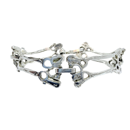 Lars Arby, Gothenburg Sweden 1978. Vintage Sterling Silver Bracelet.