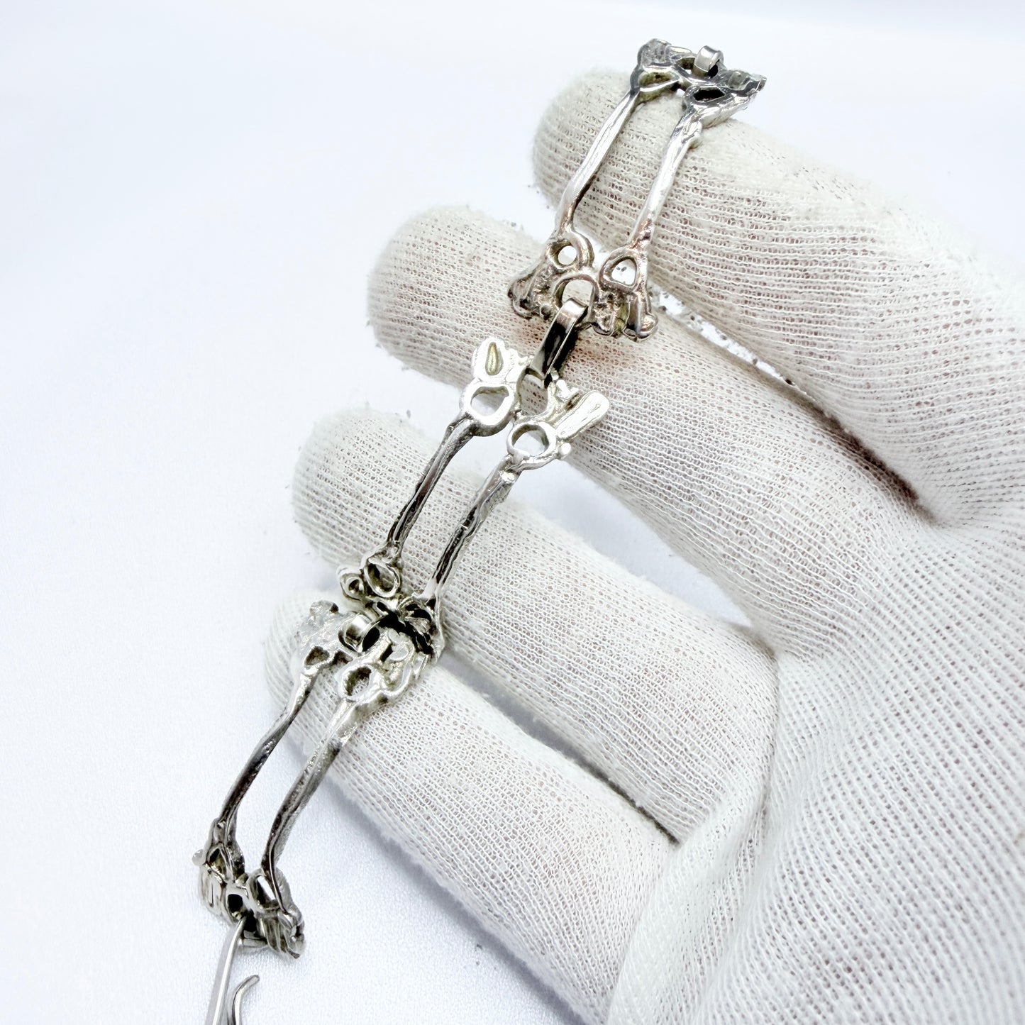 Lars Arby, Gothenburg Sweden 1978. Vintage Sterling Silver Bracelet.