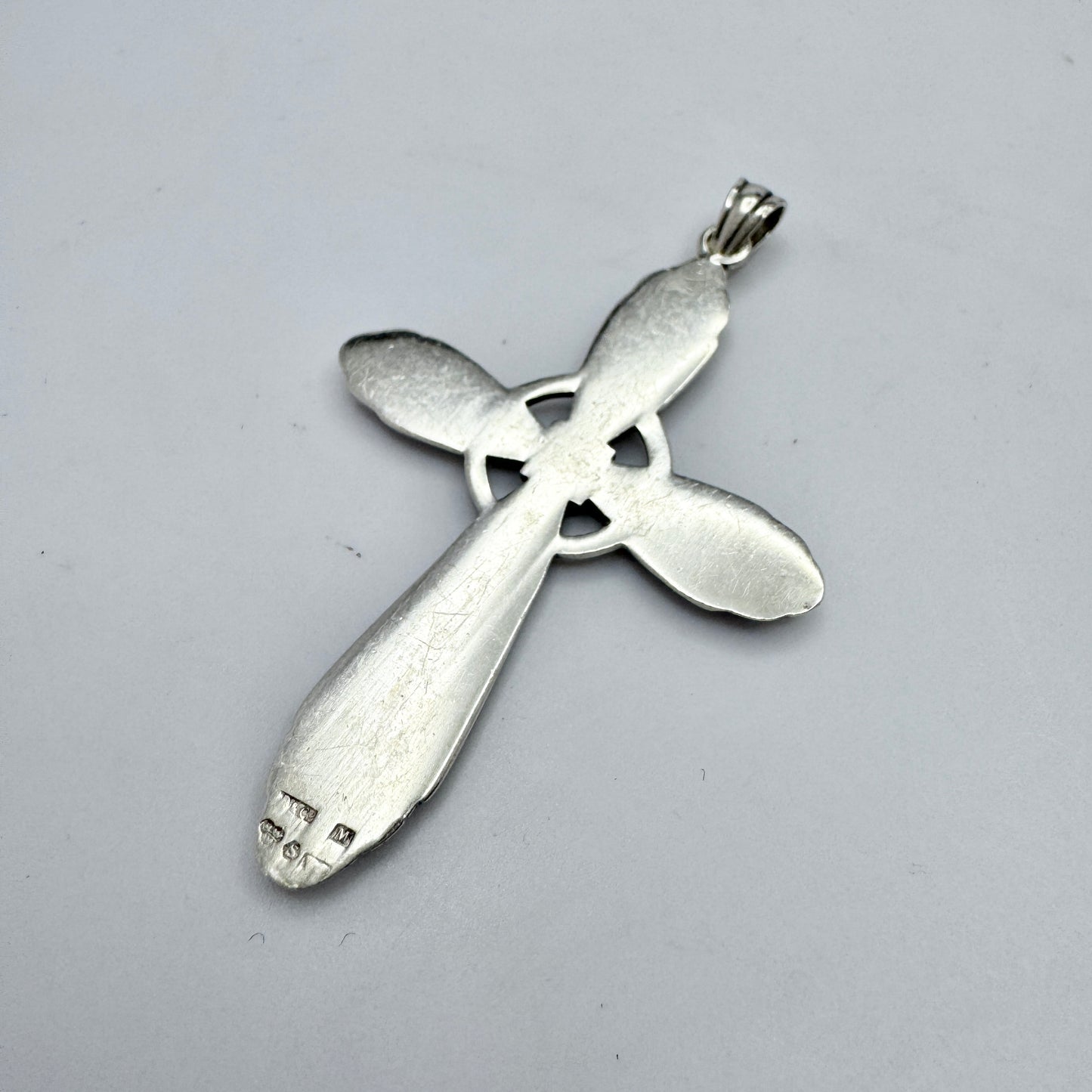 G Dahlgren, Sweden 1947. Vintage Sterling Silver Cross Pendant.