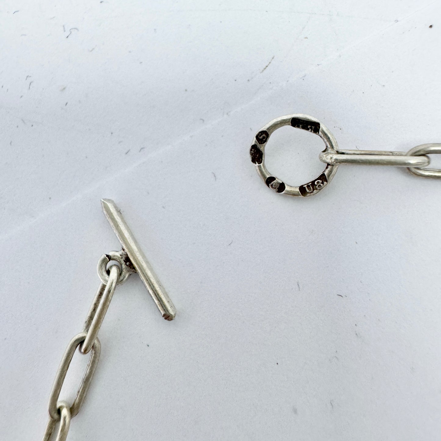 Dahlström, Sweden 1946. Vintage Sterling Silver Chain Necklace.