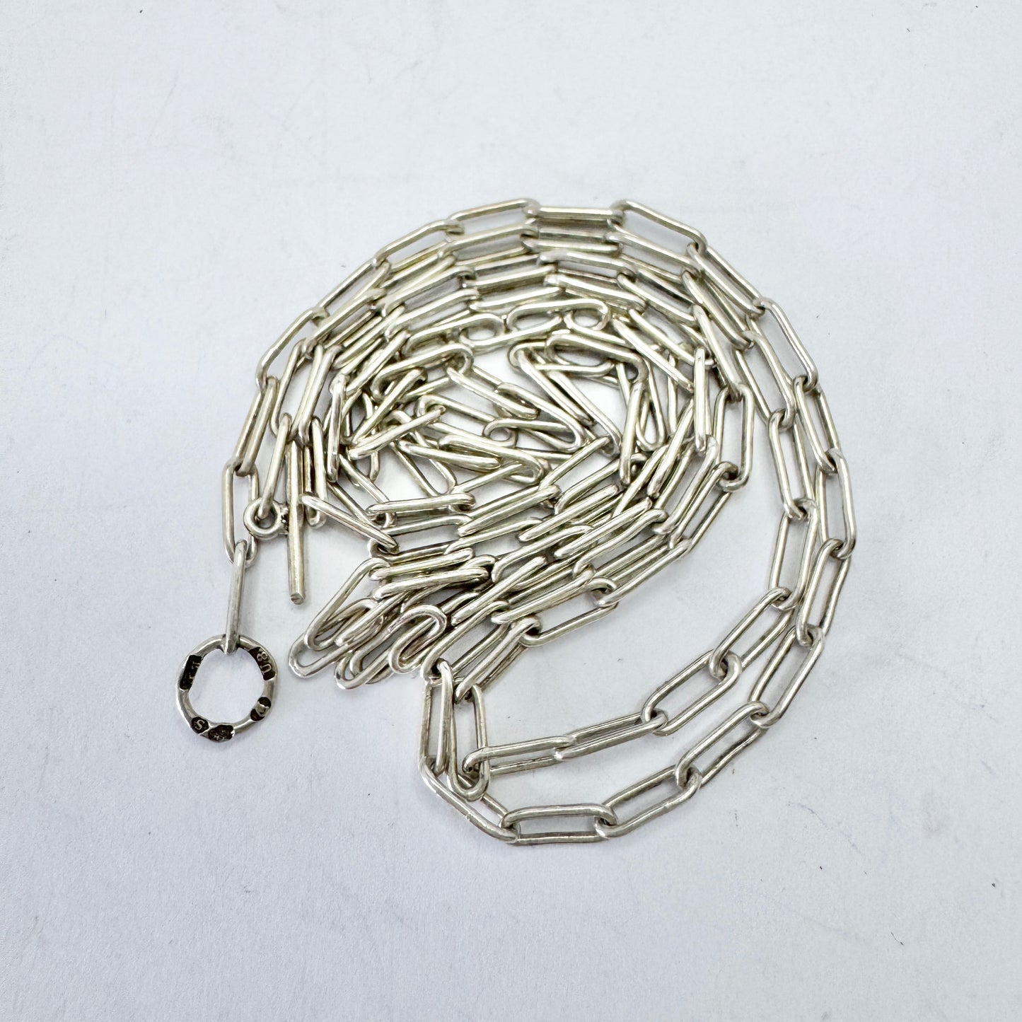 Dahlström, Sweden 1946. Vintage Sterling Silver Chain Necklace.