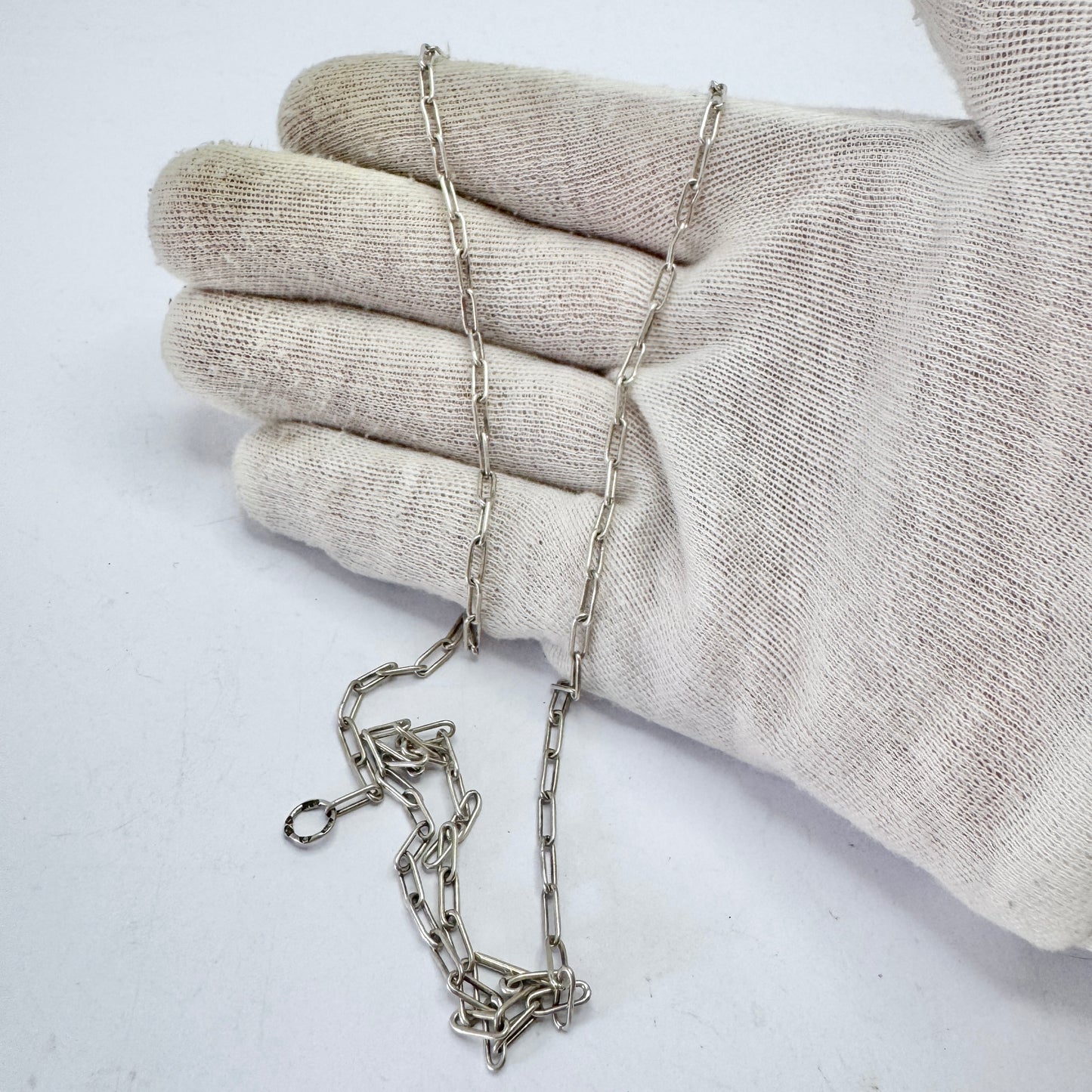 Dahlström, Sweden 1946. Vintage Sterling Silver Chain Necklace.