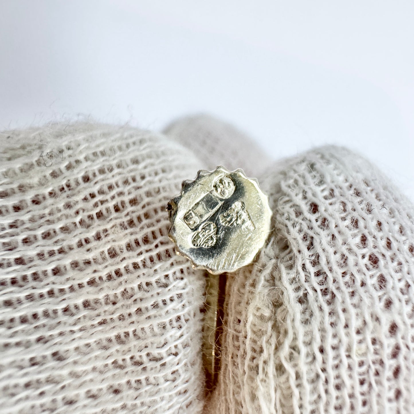 Per Ericsson, Sweden ca 1950. Vintage Solid Silver Amethyst Earrings.