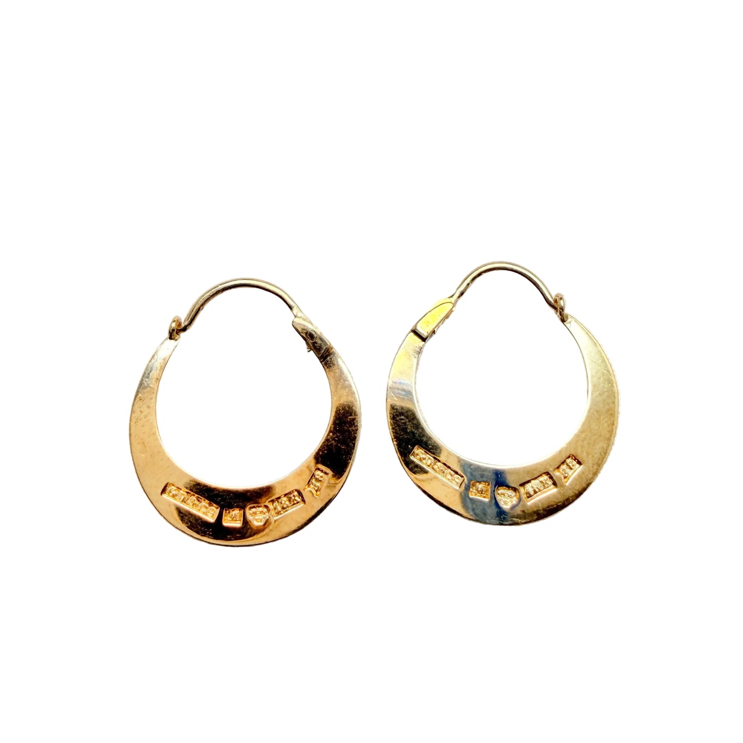 G Dahlgren, Sweden 1934. Vintage 18k Gold Earrings.