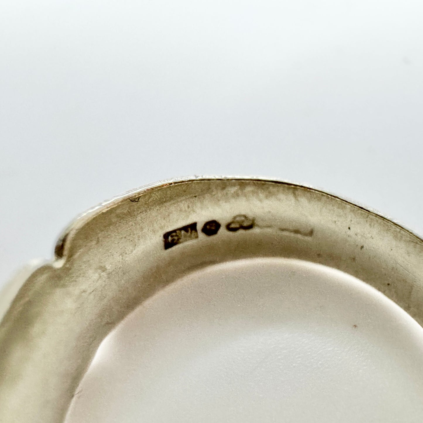 Sweden 1963. Vintage Sterling Silver Amethyst Ring.